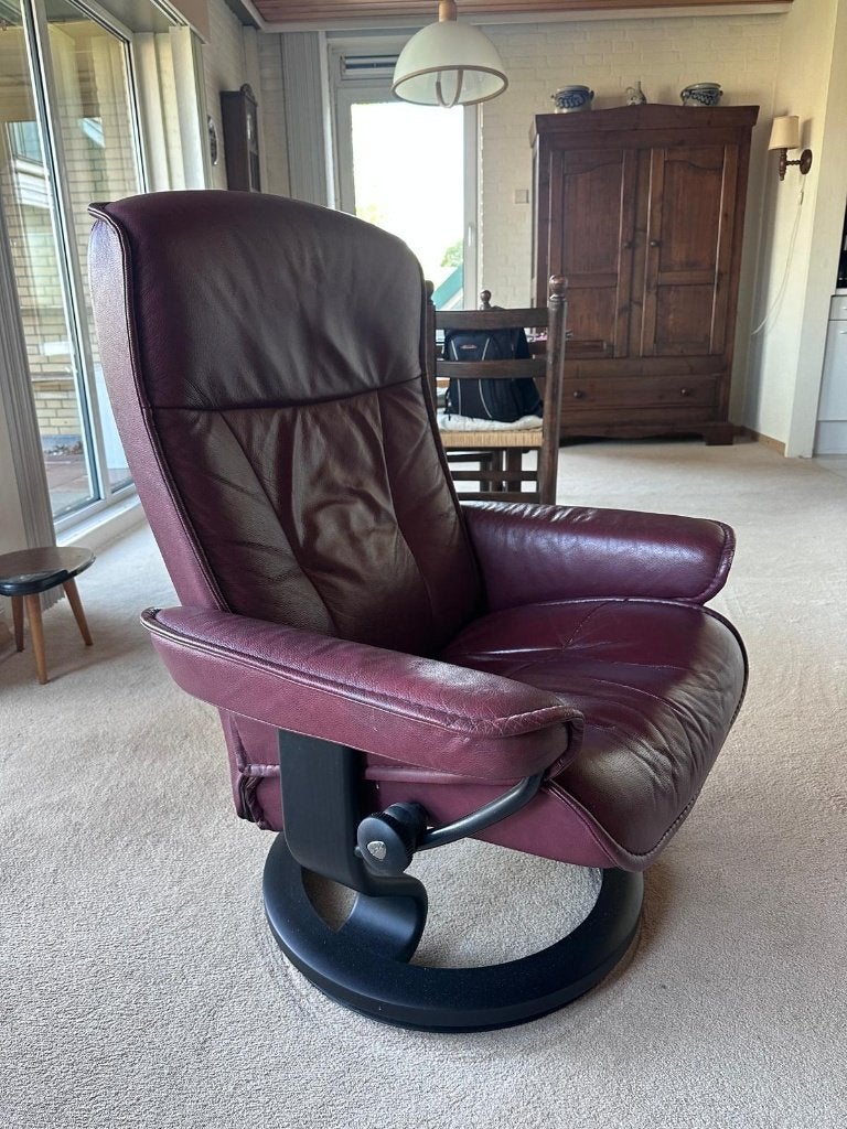 woonkamer fauteuils, Huis en Inrichting, Ophalen, Gebruikt, 50 tot 75 cm, Leer