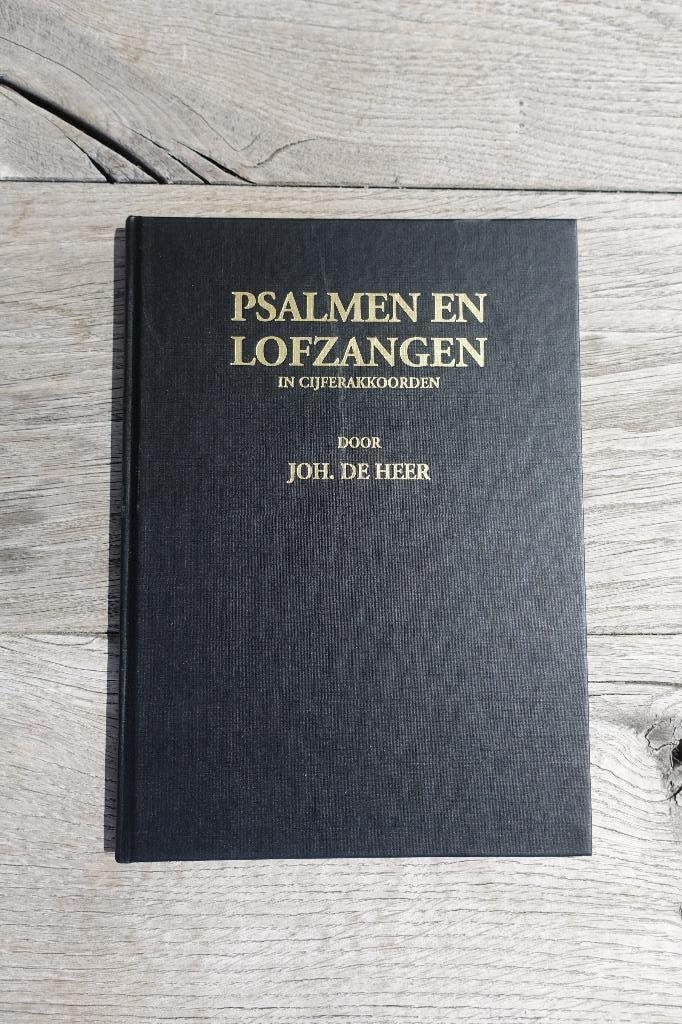 Psalmen en ILofzangen  in cijferakkoorden Johannes de Heer, Orgel, Gebruikt, Overige soorten, Ophalen of Verzenden