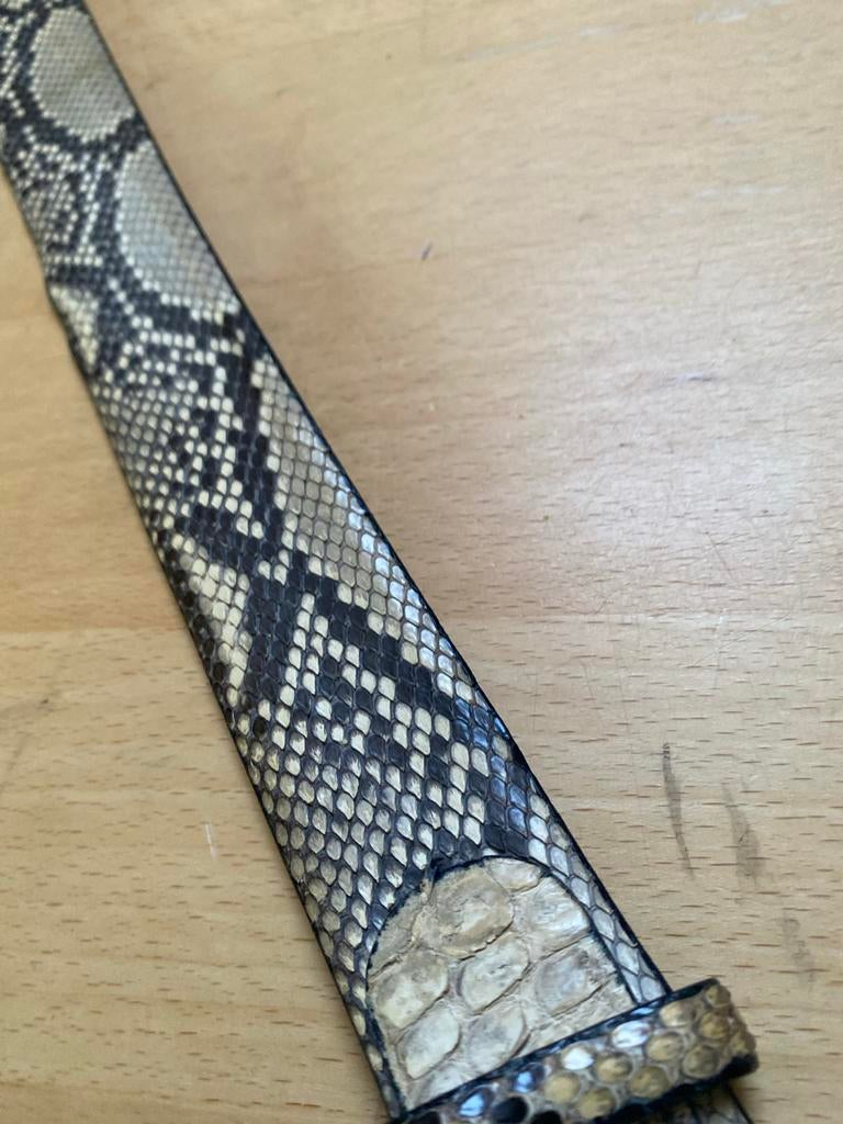 Italiaanse python  riem coccinelle Vero Pitone 110 cm, Overige kleuren, Verzenden, Echt leder, 105 tot 115 cm
