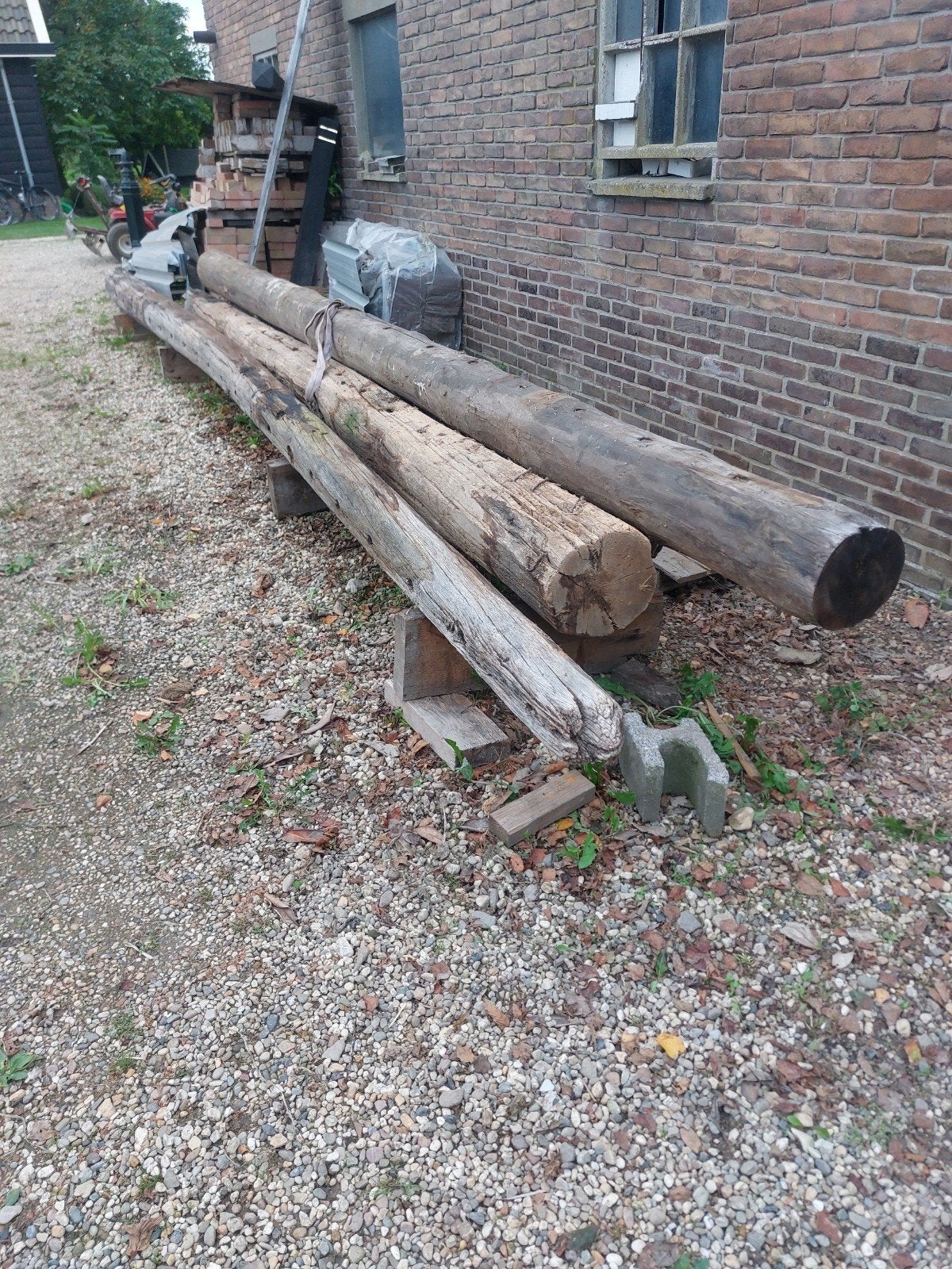 roeden Hooibergpalen Stijlen, Tuin en Terras, Ophalen, Gebruikt, 250 cm of meer, Balken