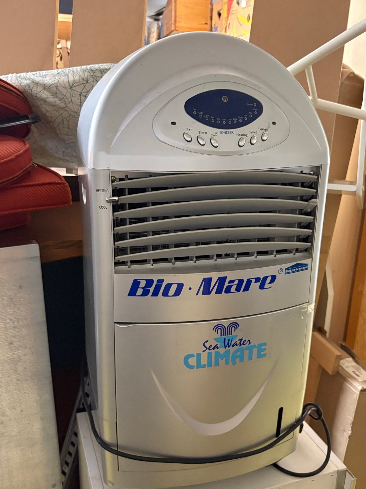 Bio Mare Sea Water Climate Mobiele Airco/Luchtkoeler, Ophalen, Gebruikt, Minder dan 60 m³, Timer