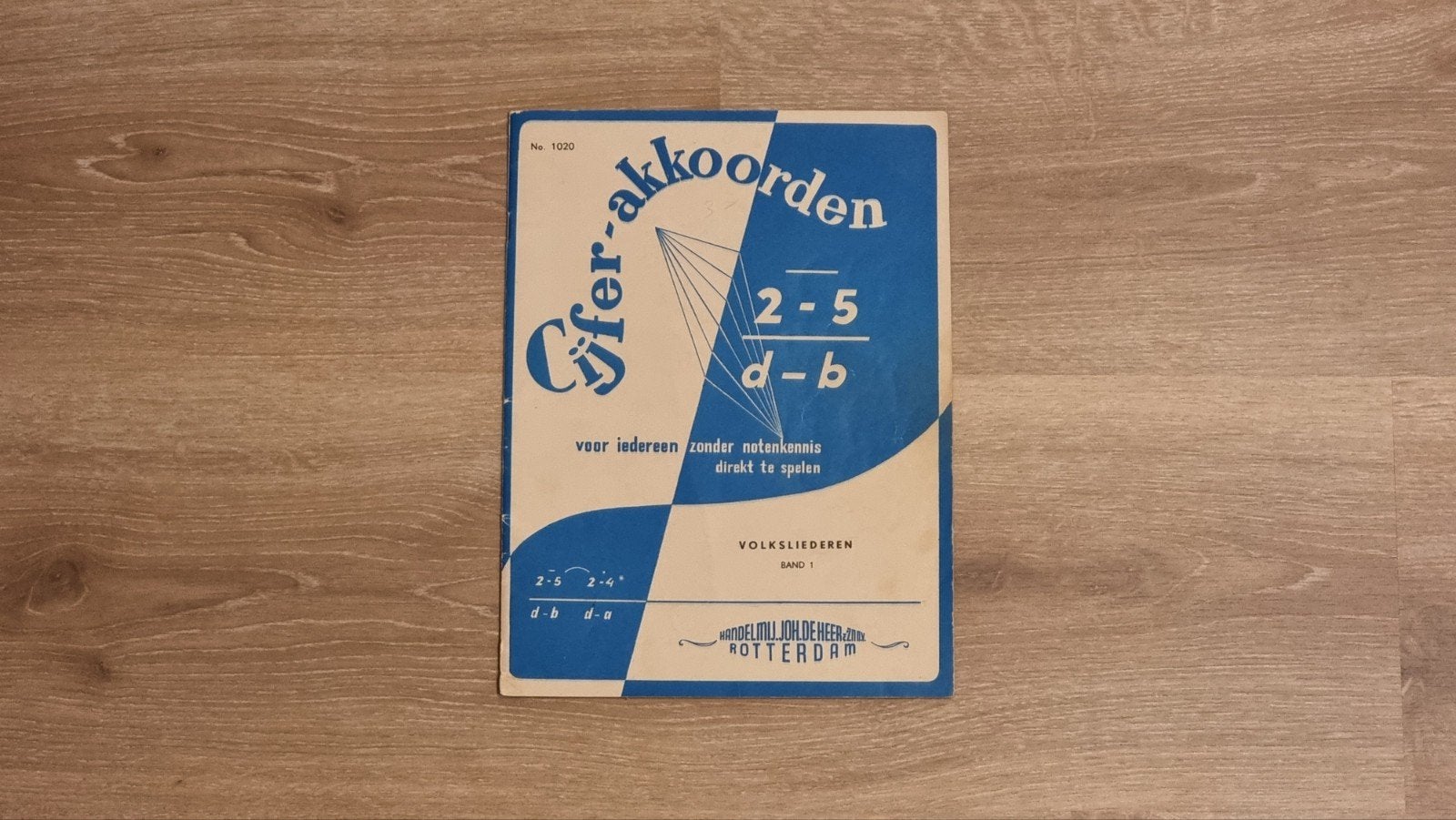 Cijferakkoorden Volksliederen Band 1, Gebruikt, Piano, Ophalen of Verzenden, Thema