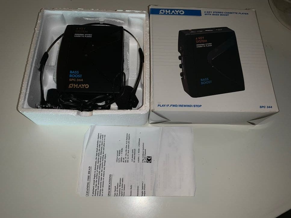 Chayo SPC 344 Personal Stereo Cassette Player in doos, Ophalen of Verzenden, Walkman