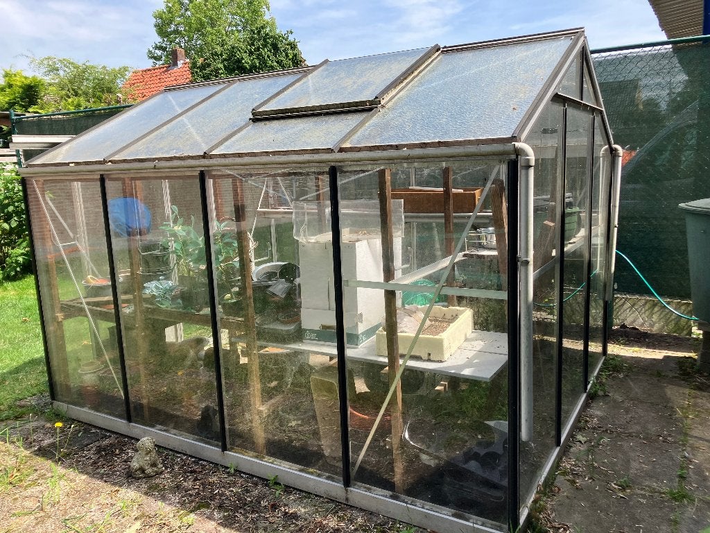 tuinkas kweekkas aluminium, Tuin en Terras, Kassen, Ophalen, Gebruikt, Kweekkas, Glas