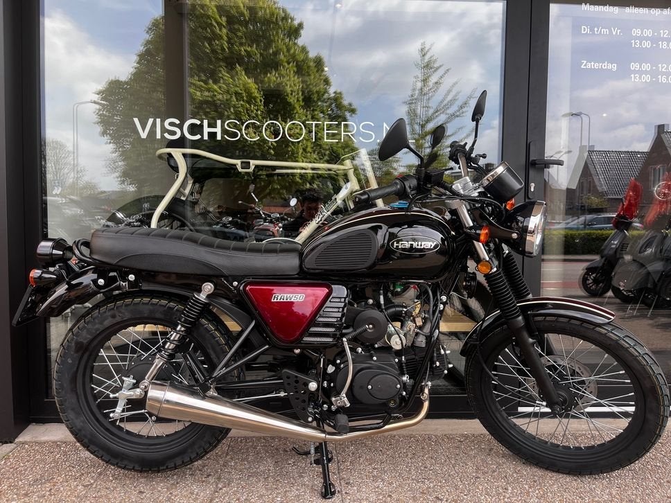 Hanway Caferacer RAW 50 | Nu Reserveren Beperkte Levering!!, HANWAY, Maximaal 45 km/u, Onbekend, Nieuw