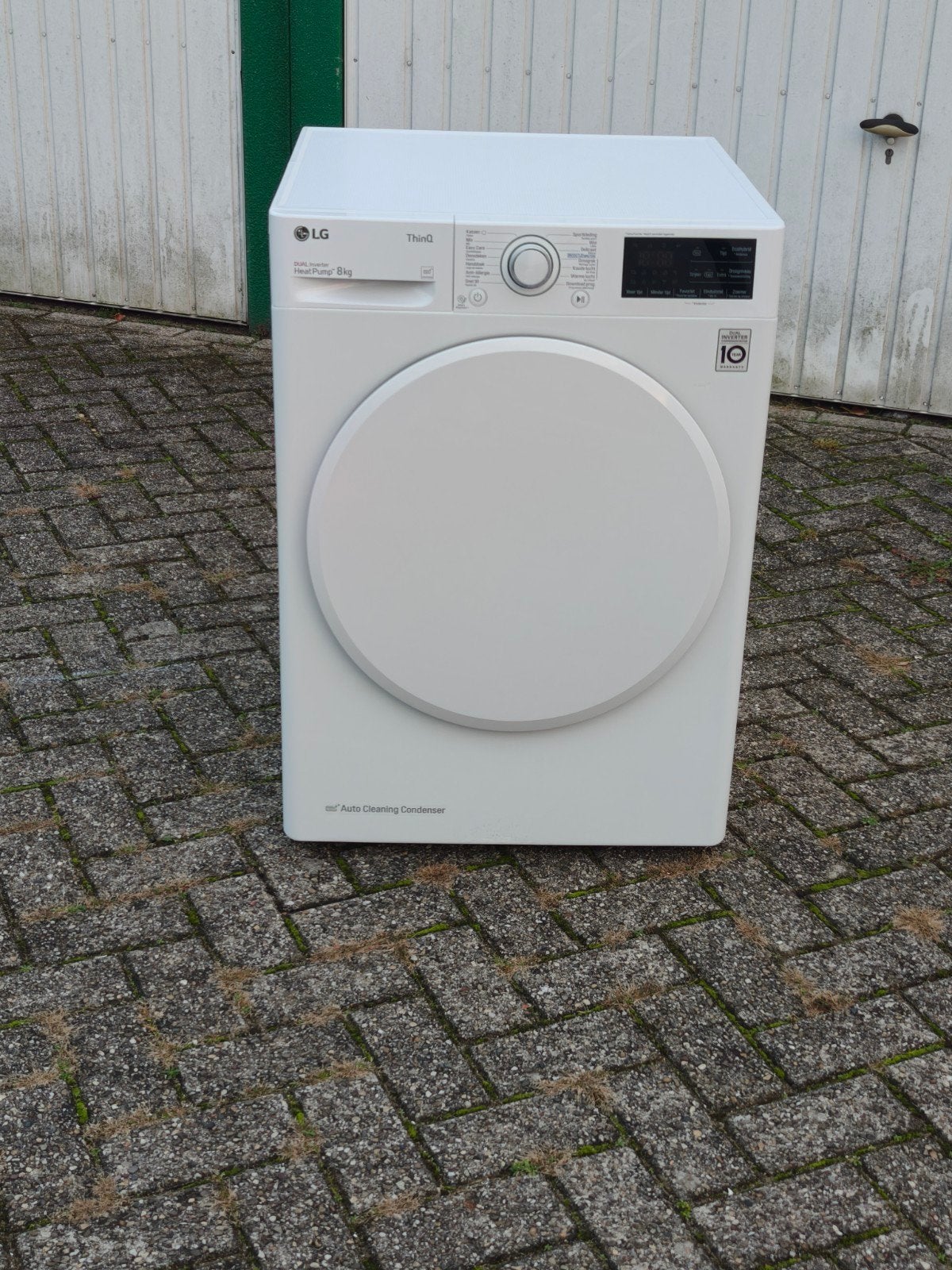LG RC80U2AV0Q warmtepompdroger 8kg A+++ zo goed als nieuw., Ophalen, 6 tot 8 kg, Anti-kreukfase, Zo goed als nieuw