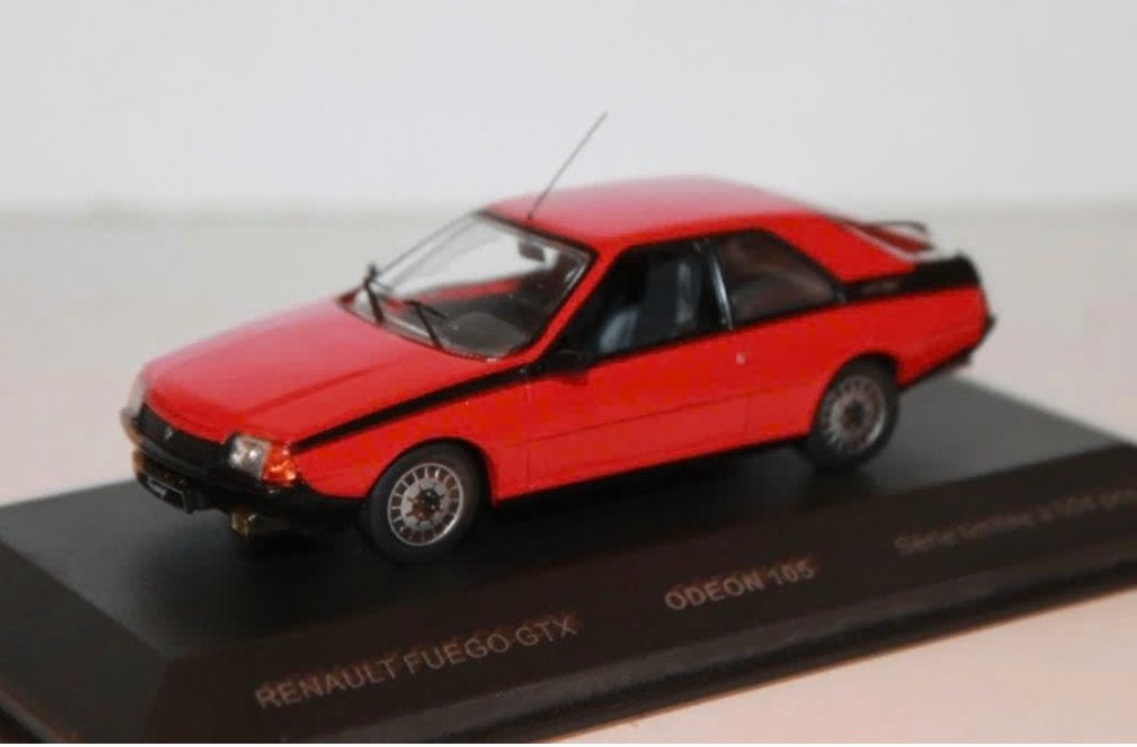 RENAULT FUEGO GTX ROOD 1/43 ODEON lim ed.504 ref. ODEON105, Verzenden, Nieuw, Auto, Overige merken