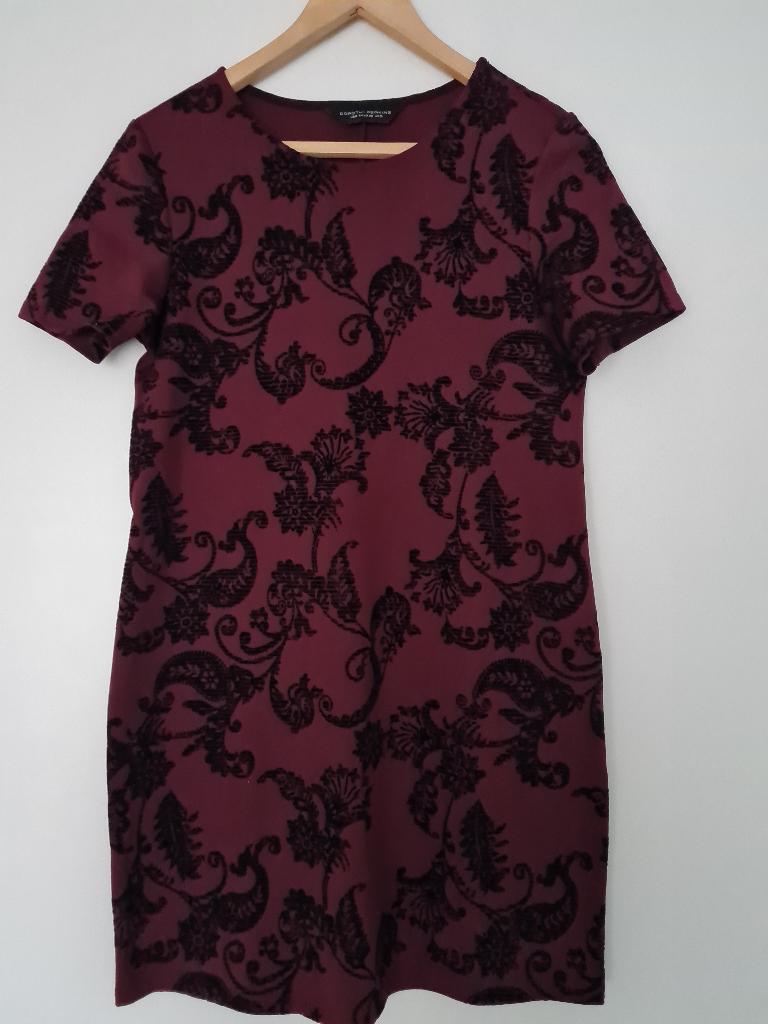 Dorothy Perkins jurk maat 38 aubergine-zwart, Maat 38/40 (M), Overige kleuren, Ophalen of Verzenden, Zo goed als nieuw
