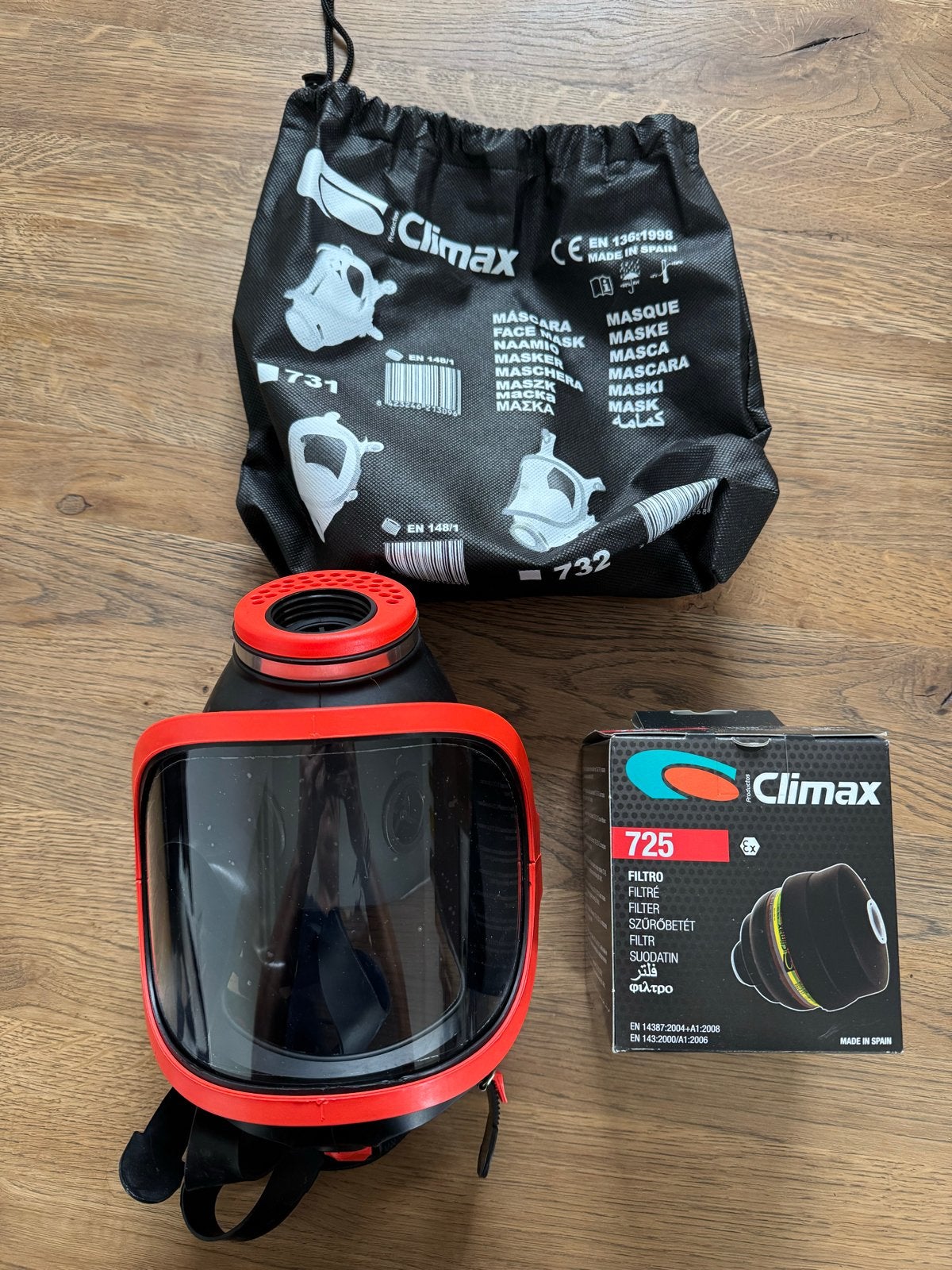 Nieuw Climax Volgelaatsmasker met filter 725 ABEK2P3, Ophalen of Verzenden, Nieuw, Volgelaatsmaskers