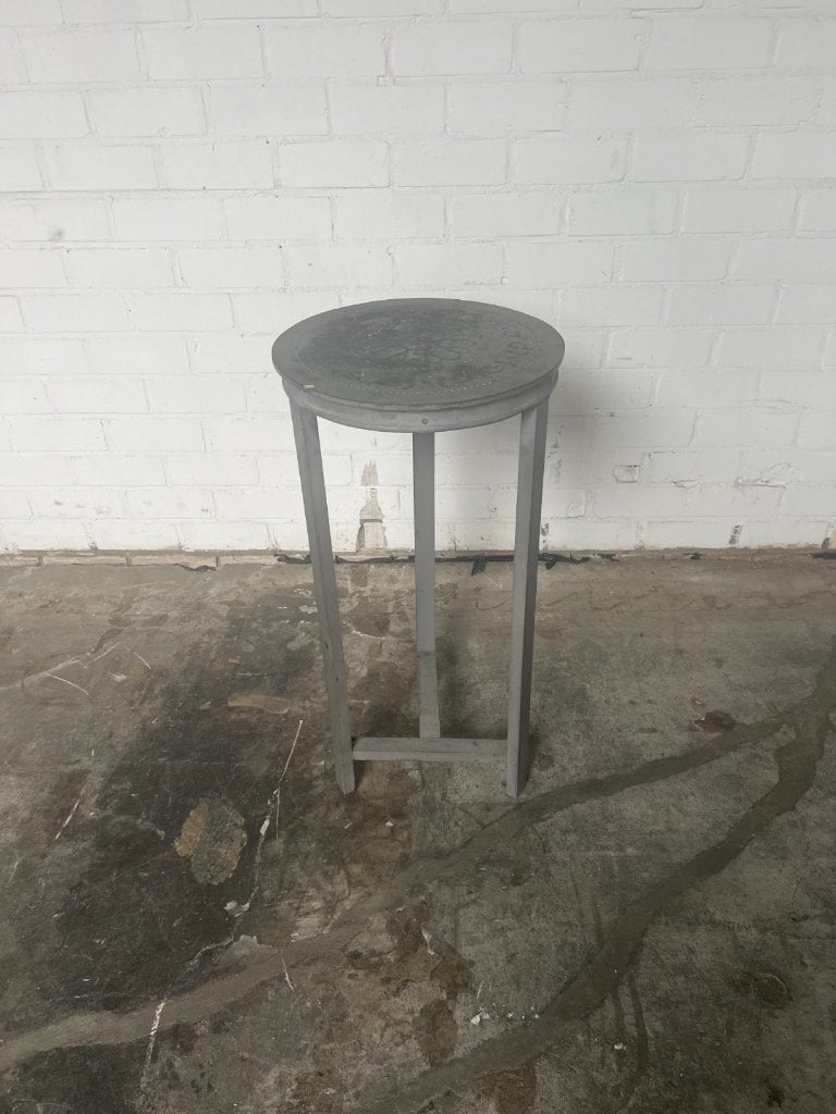 Marokkaans Bijzettafeltje Metaal Rond Oosterse Stijl, 45 tot 60 cm, Minder dan 55 cm, Metaal of Aluminium, Rond