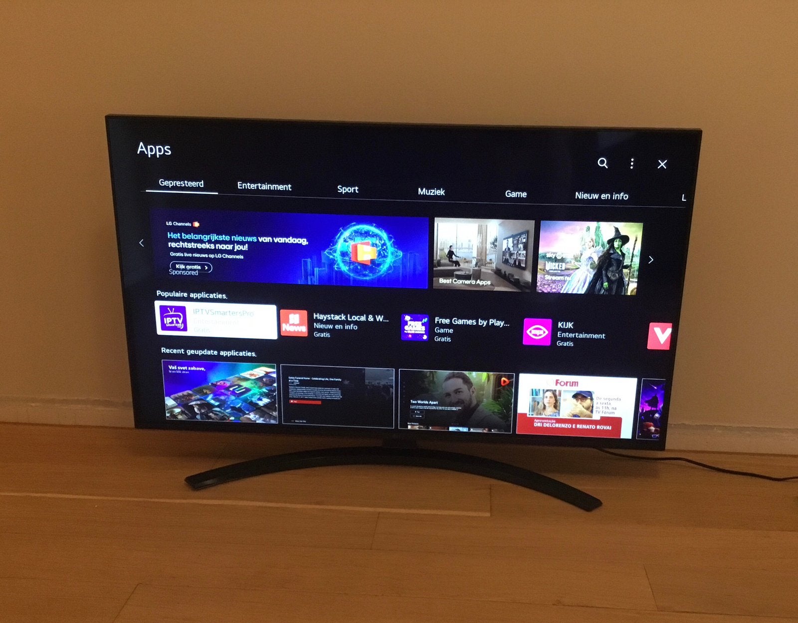 LG 43UP78006LB - 43 inch 4K LED Smart TV, Ophalen, 50 Hz, Zo goed als nieuw, 100 cm of meer