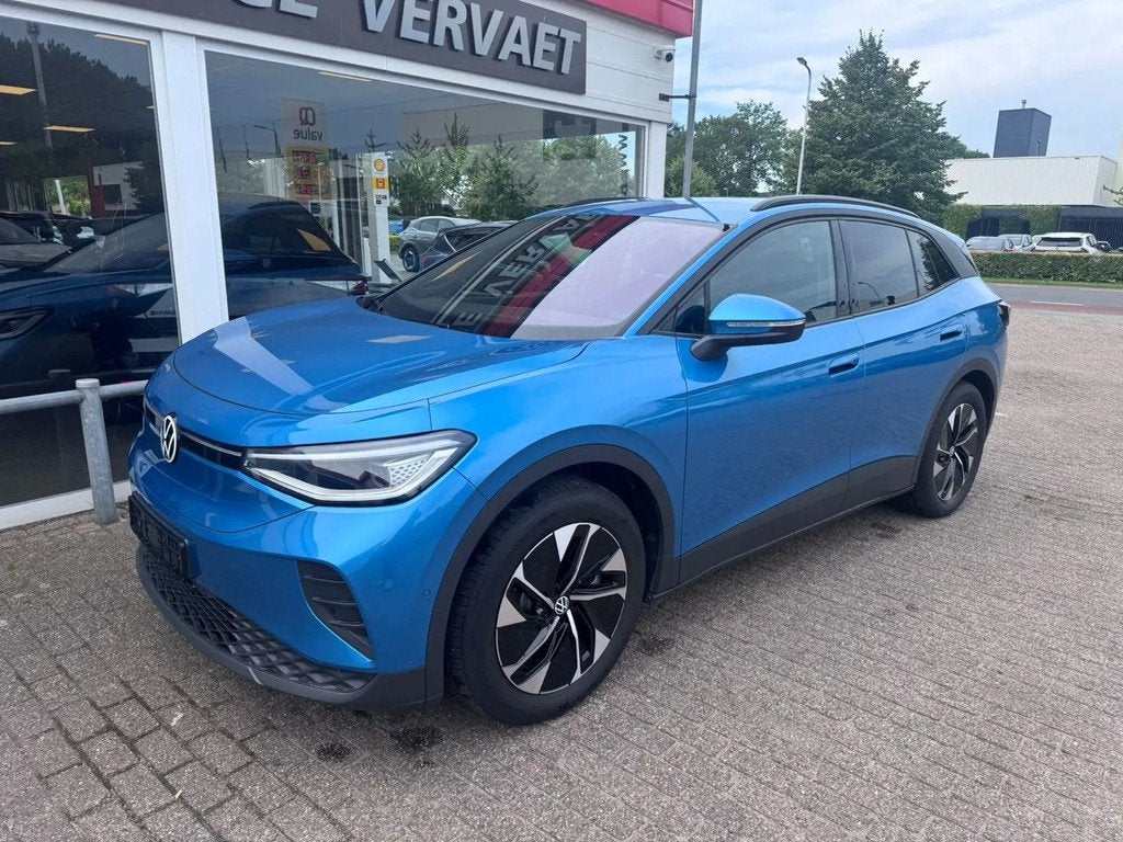 Volkswagen ID.4 Pro Business 77 kWh € 38.950,00, Automaat, Gebruikt, Blauw, Leder en Stof