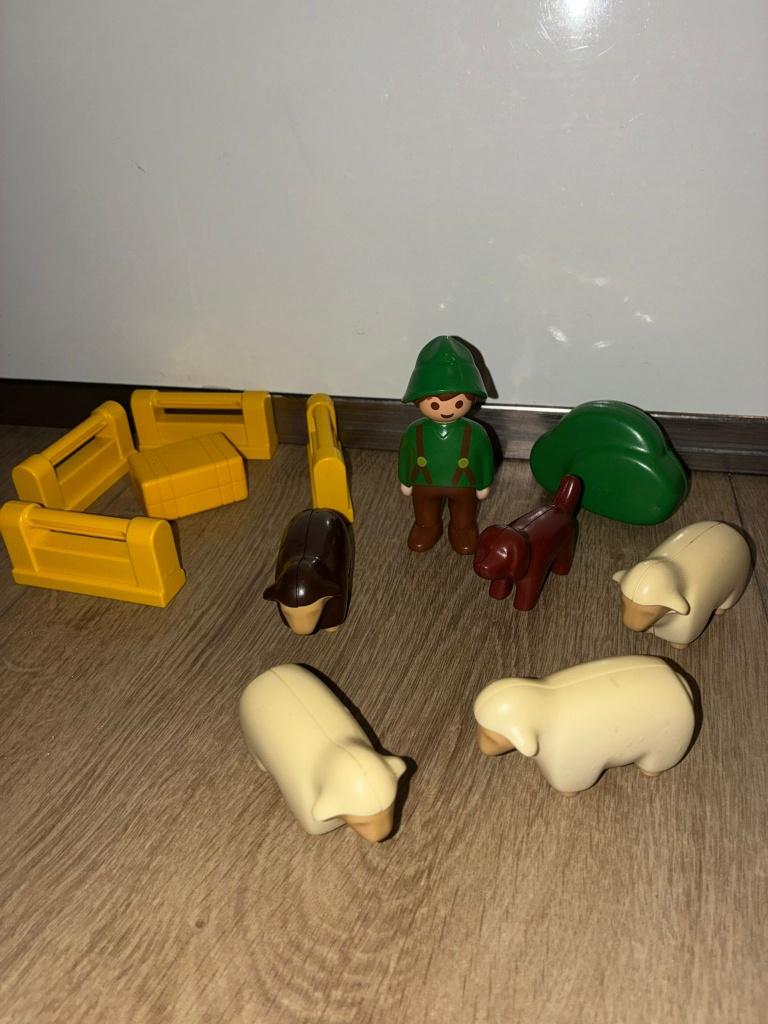 playmobil 1.2.3 herder met schaapjes, Ophalen of Verzenden, Zo goed als nieuw
