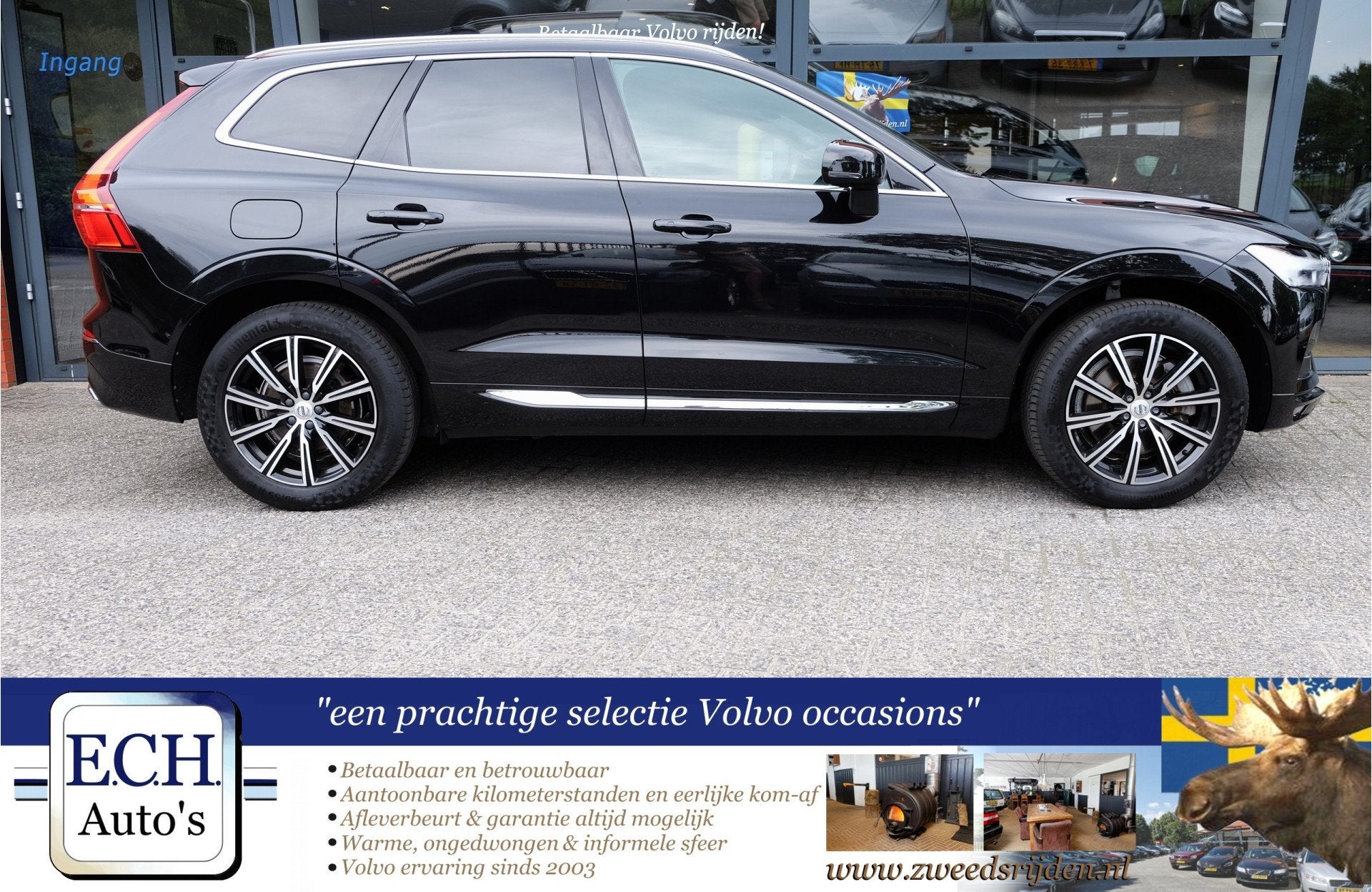 Volvo XC60 2.0 T5 250 pk Inscription, Panodak, Leer, Adaptie, Dealer onderhouden, Gebruikt, 4 cilinders, Zwart