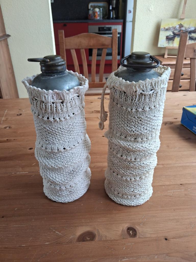 2 metalen warm water kruik, Antiek en Kunst, Ophalen of Verzenden