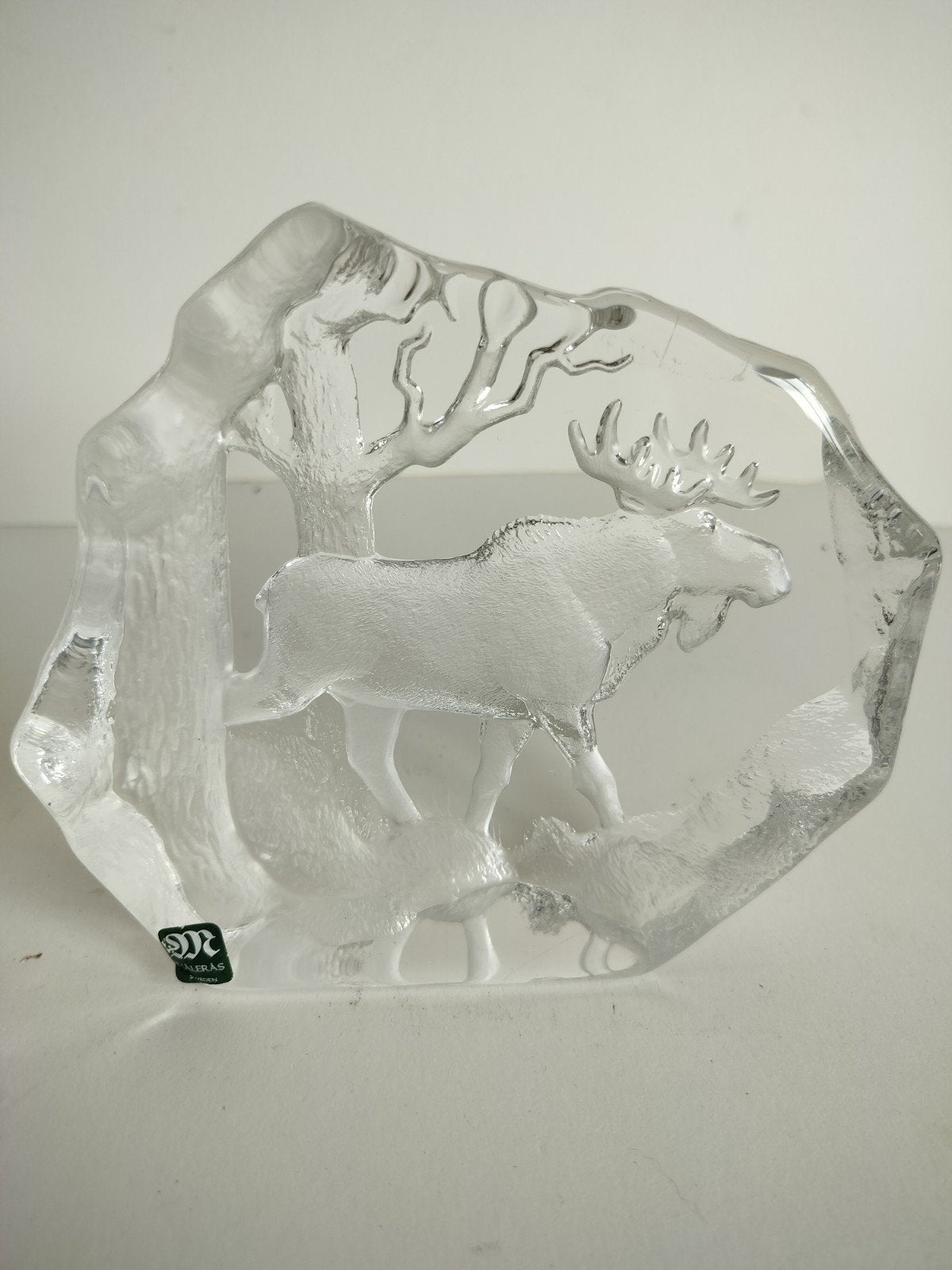 Målerås Zweden Glazen Elan Sculptuur, Ophalen of Verzenden