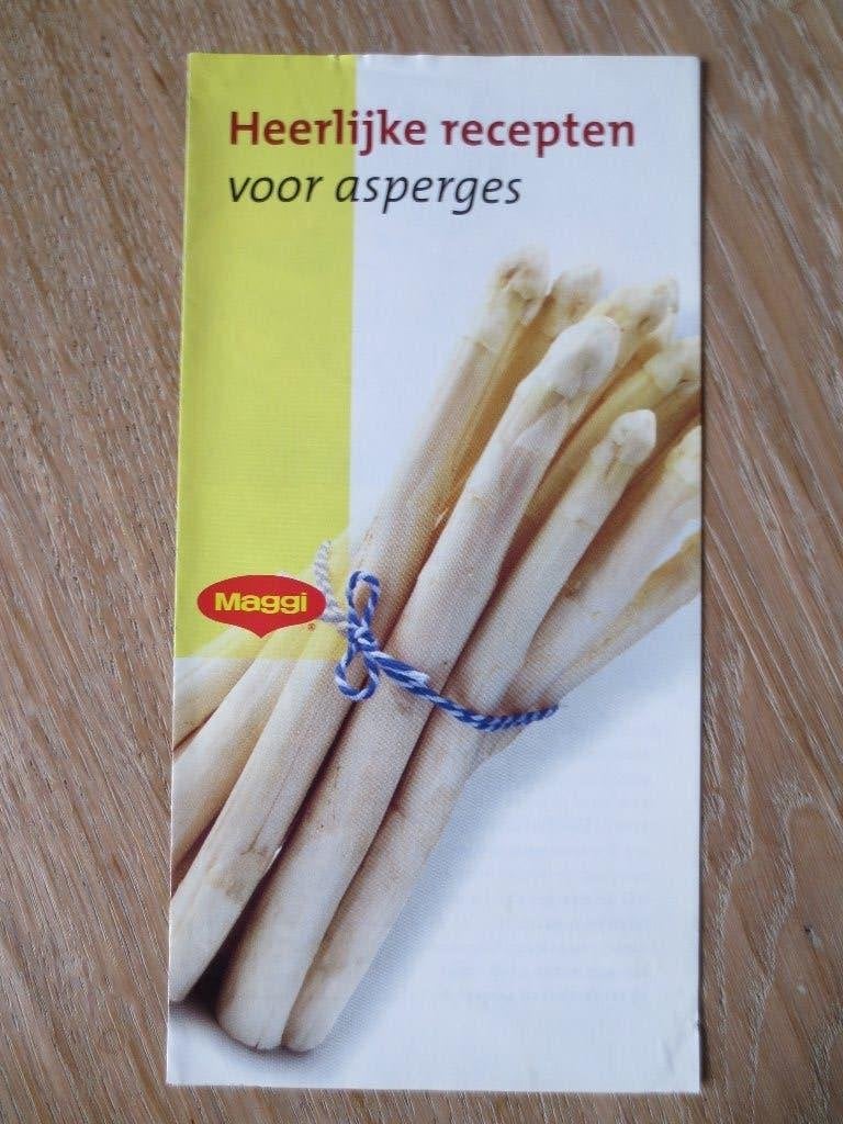 Receptenboekje:Heerlijke recepten voor Asperges.Maggi-folder, Maggi., Ophalen of Verzenden, Zo goed als nieuw, Gezond koken
