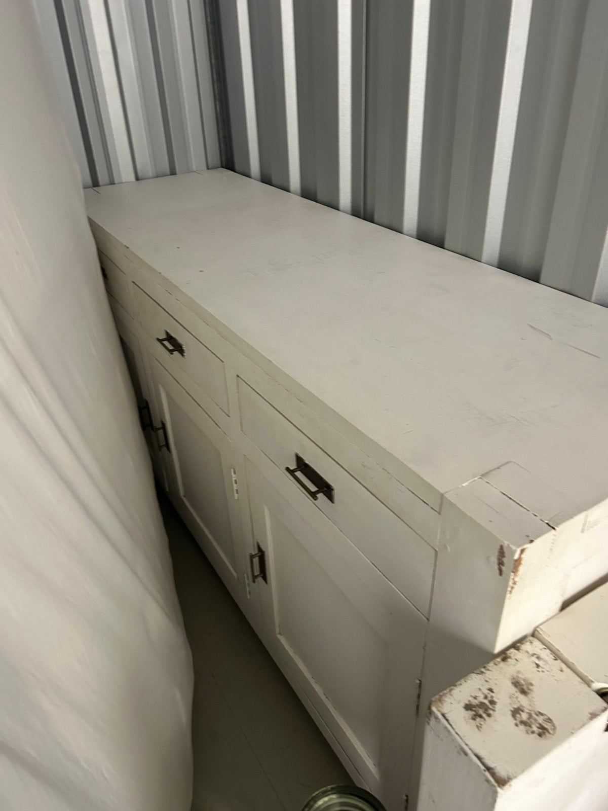 Dressoir, Ophalen, Wit, Tweepersoons, Zo goed als nieuw