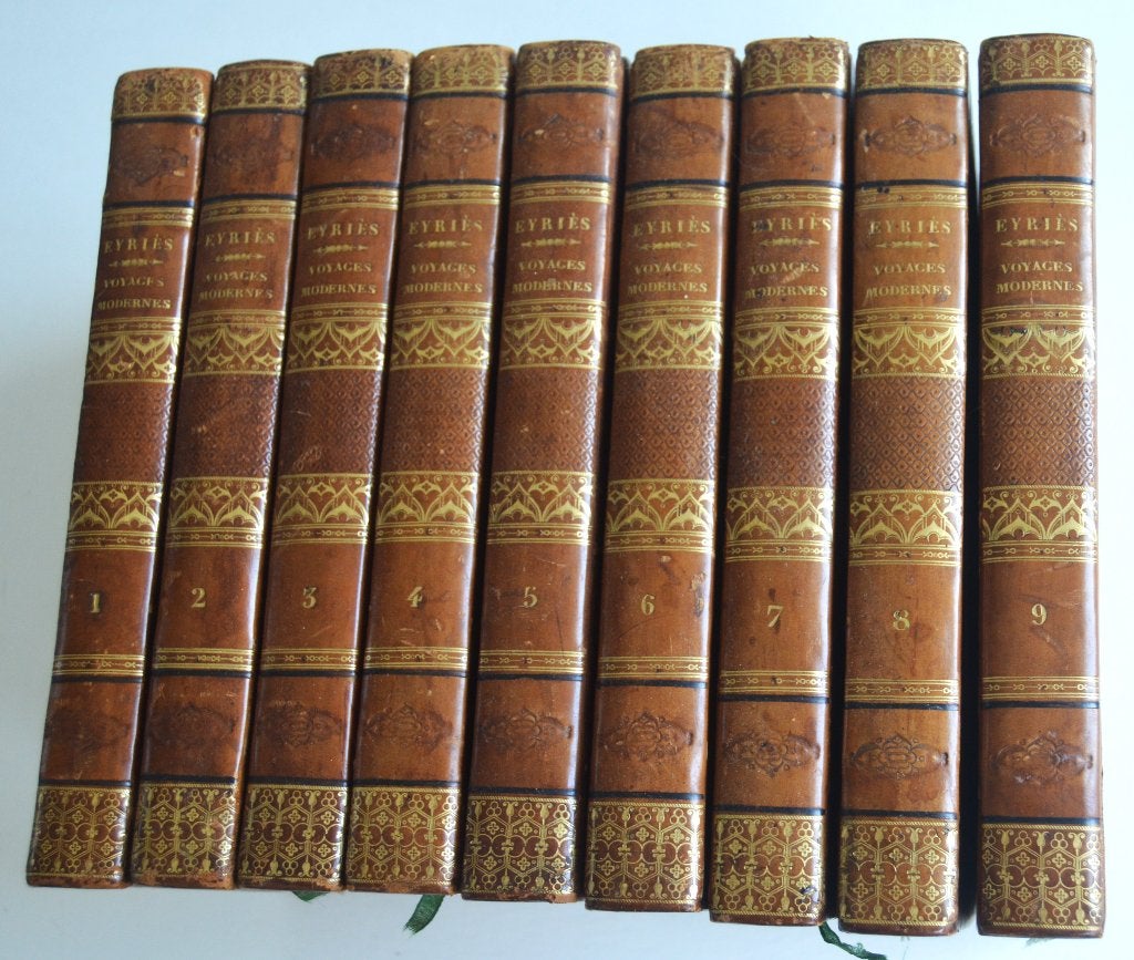 Abrégé des voyages modernes. deel 1 t/m 9 uit 1822., Antiek en Kunst, Ophalen