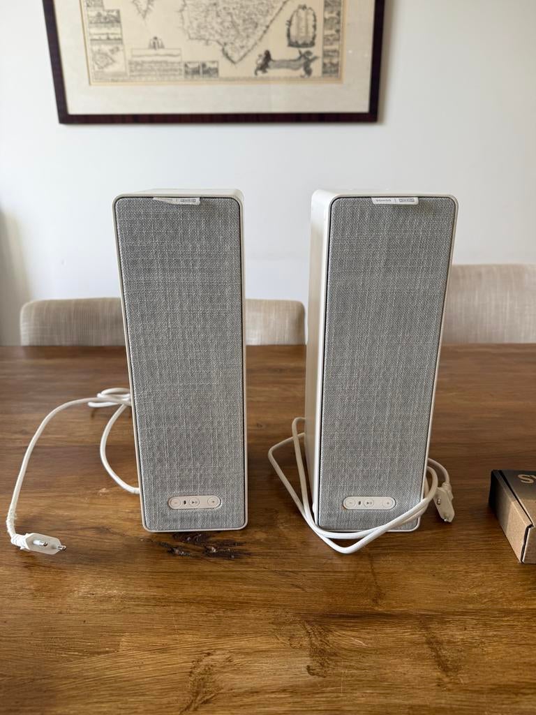 Sonos x IKEA Symfonisk speakers (2 stuks) met montage set, Ophalen of Verzenden, Zo goed als nieuw, Minder dan 60 watt, Sonos