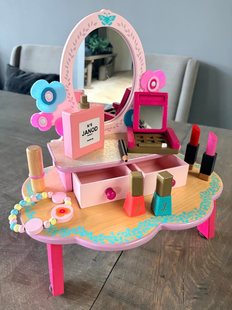 Janod Houten Kaptafel met Accessoires, Ophalen of Verzenden, Gebruikt, Meisje