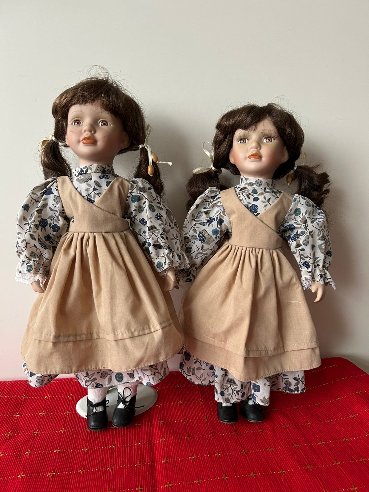 2 Vintage Porseleinen Poppen Verzameldolls - Jaren '70/'80, Verzamelen, Poppen, Ophalen, Gebruikt, Pop