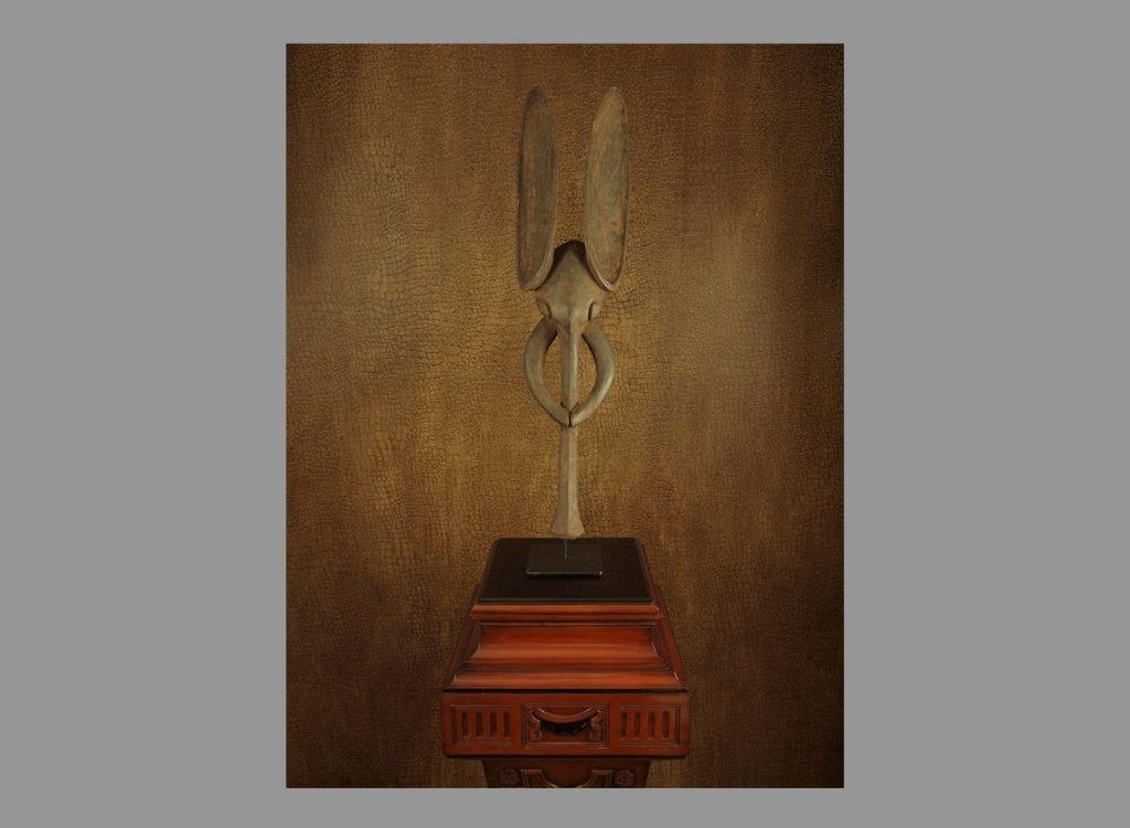 Div Afrika obj. oa Babanki Olifant (4), Kameroen (120827-02), Antiek en Kunst, Hout, 68 cm, Bruin, Afrika