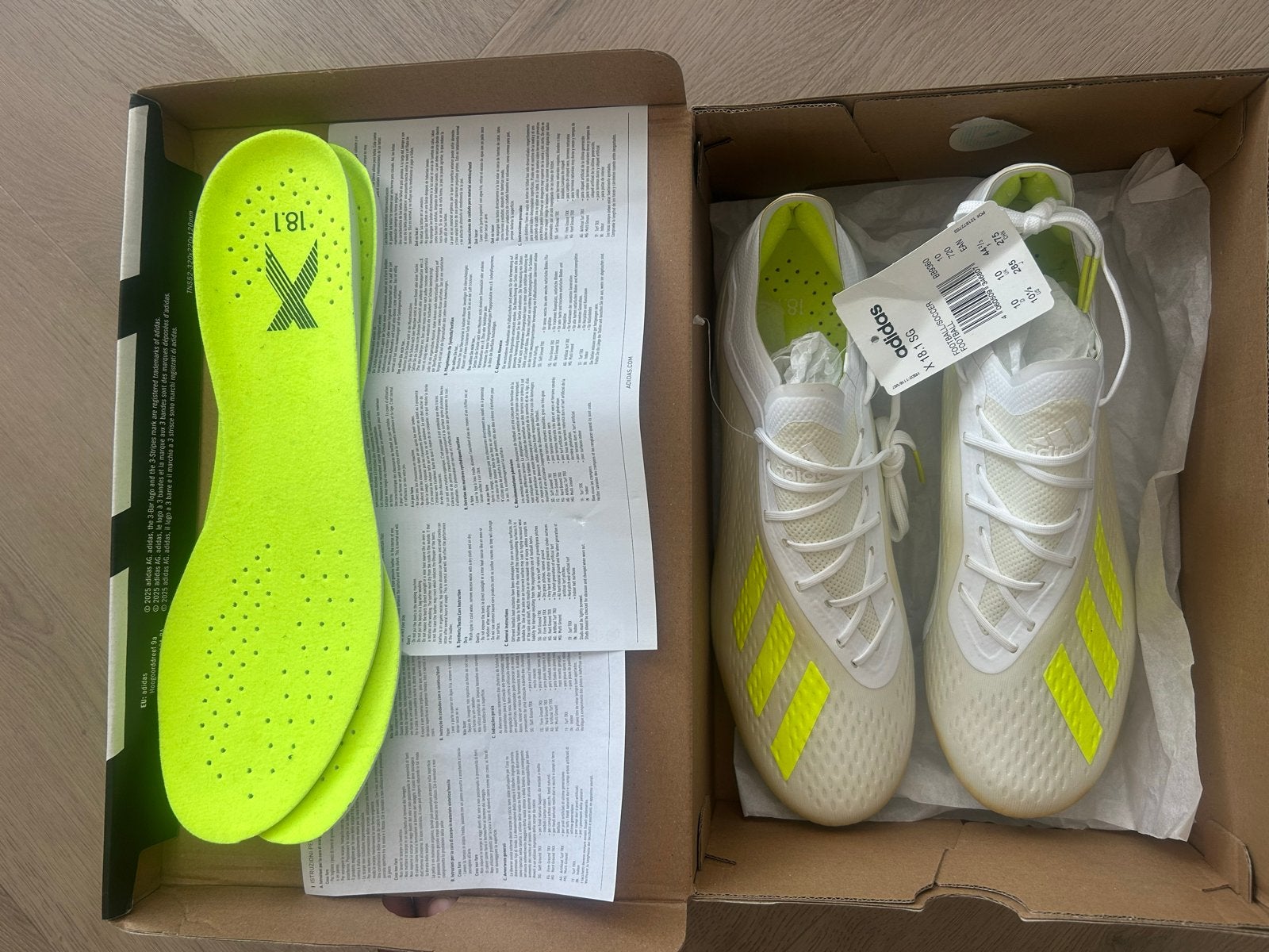 Adidas X 18.1 SG Voetbalschoenen - Nieuw in doos, Sport en Fitness, Voetbal, Verzenden, Maat XS of kleiner, Schoenen, Nieuw