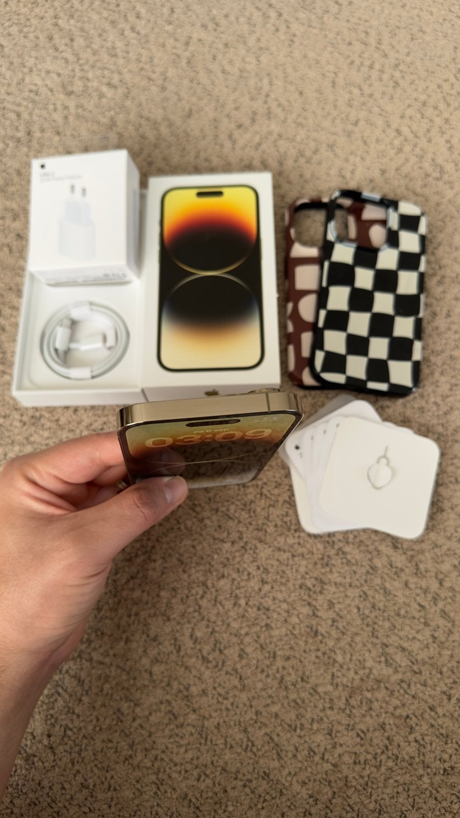 Foto 7 van Te koop iPhone 14 Pro 128GB Goud – Zo goed als nieuw