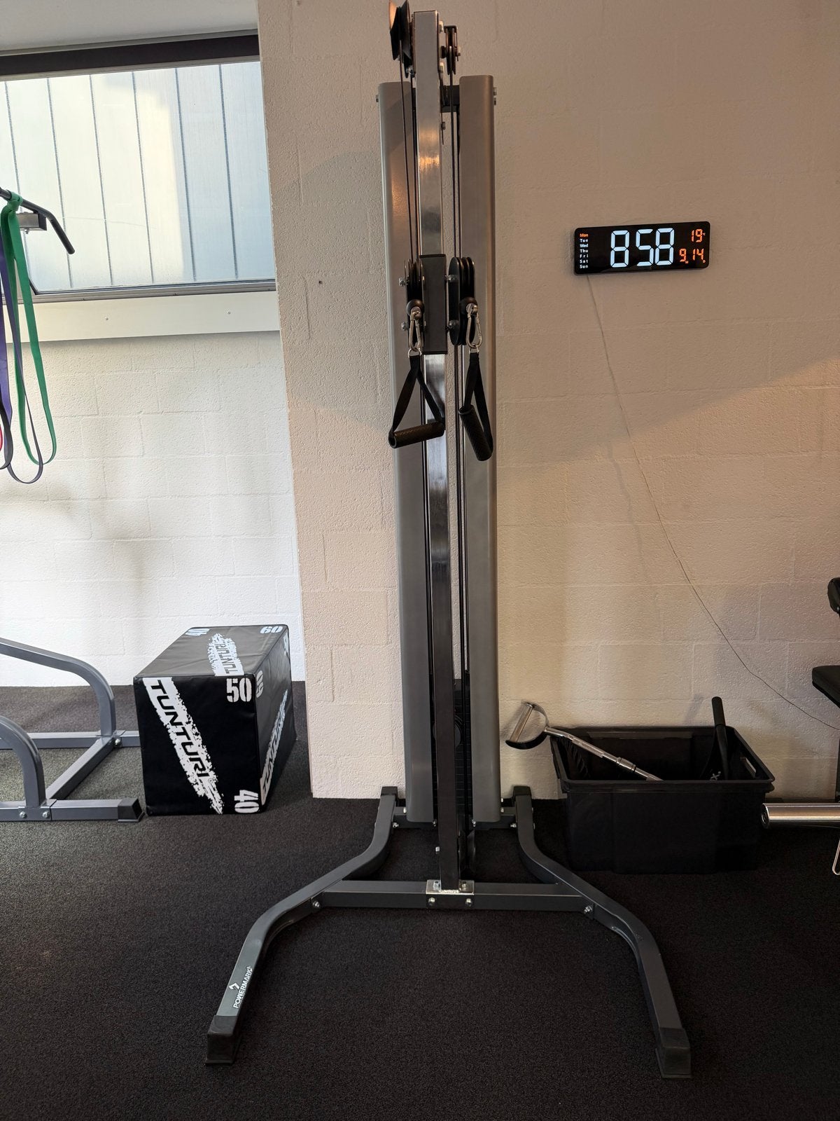 PowerMark Cable Machine 810 - Dual INCL accessoires, Sport en Fitness, Ophalen, Zo goed als nieuw, Armen, Overige typen
