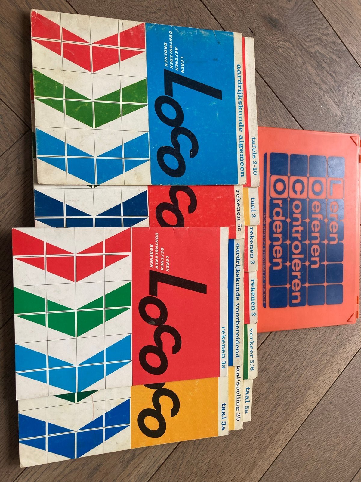 Vintage Loco Leermiddelen Set - Educatief Spel + 12 boekjes, Ophalen of Verzenden, Gebruikt, Puzzelen