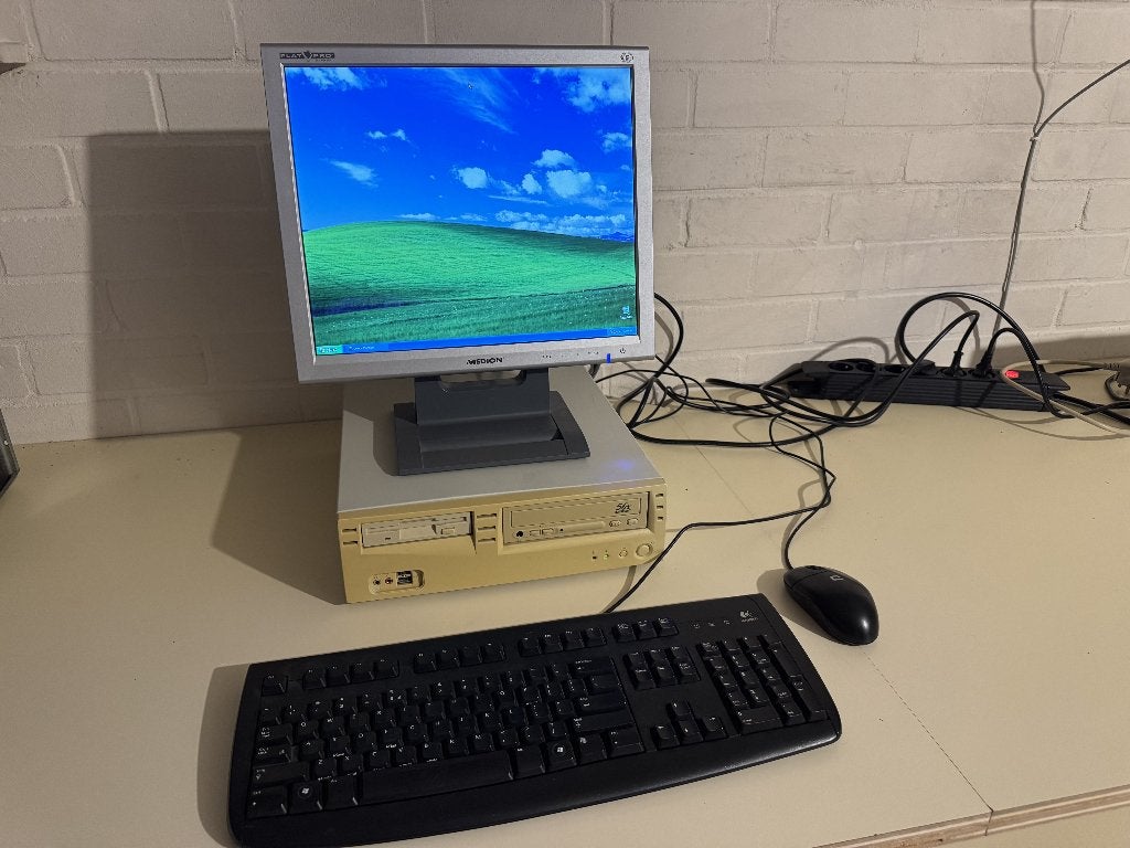 Vintage PC: Pentium III 3, 128MB RAM, 60GB HD met Windows XP, Computers en Software, Vintage Computers, Ophalen of Verzenden