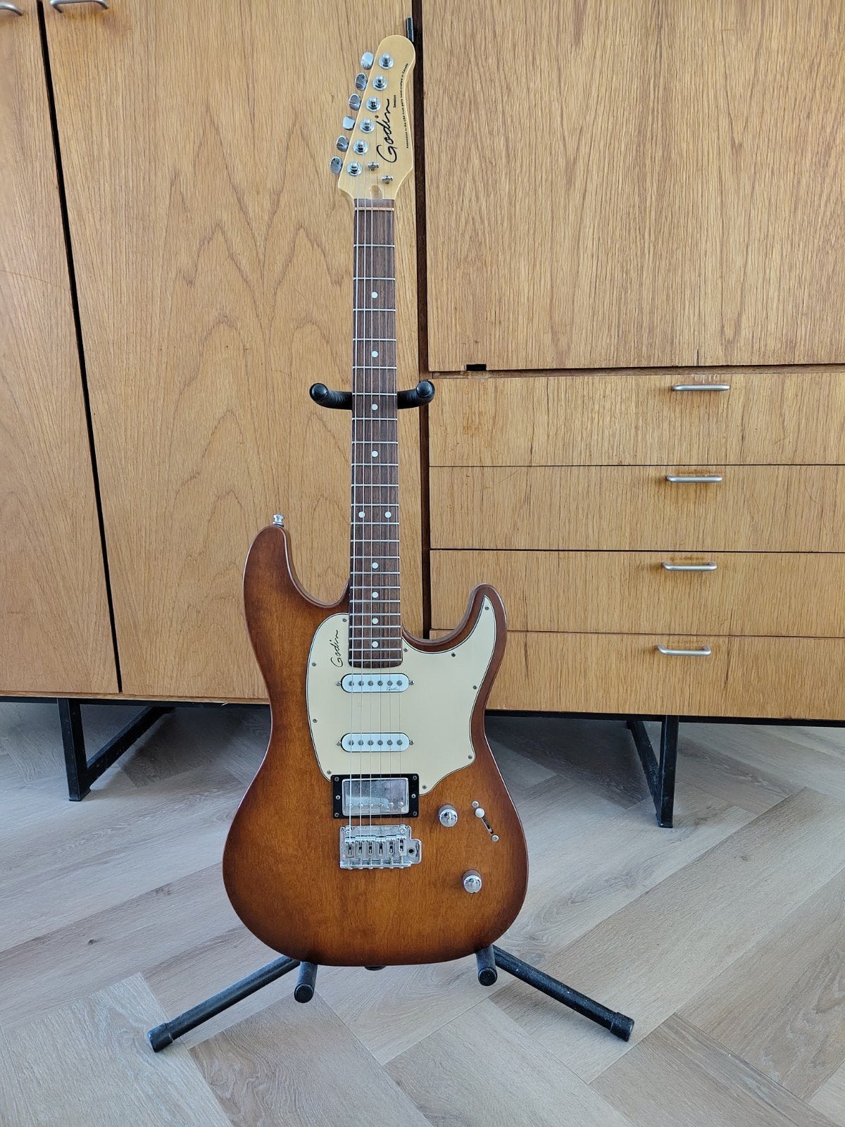 Godin Session elektrische gitaar met hoes - Goede staat, Muziek en Instrumenten, Ophalen of Verzenden, Gebruikt, Solid body, Overige merken