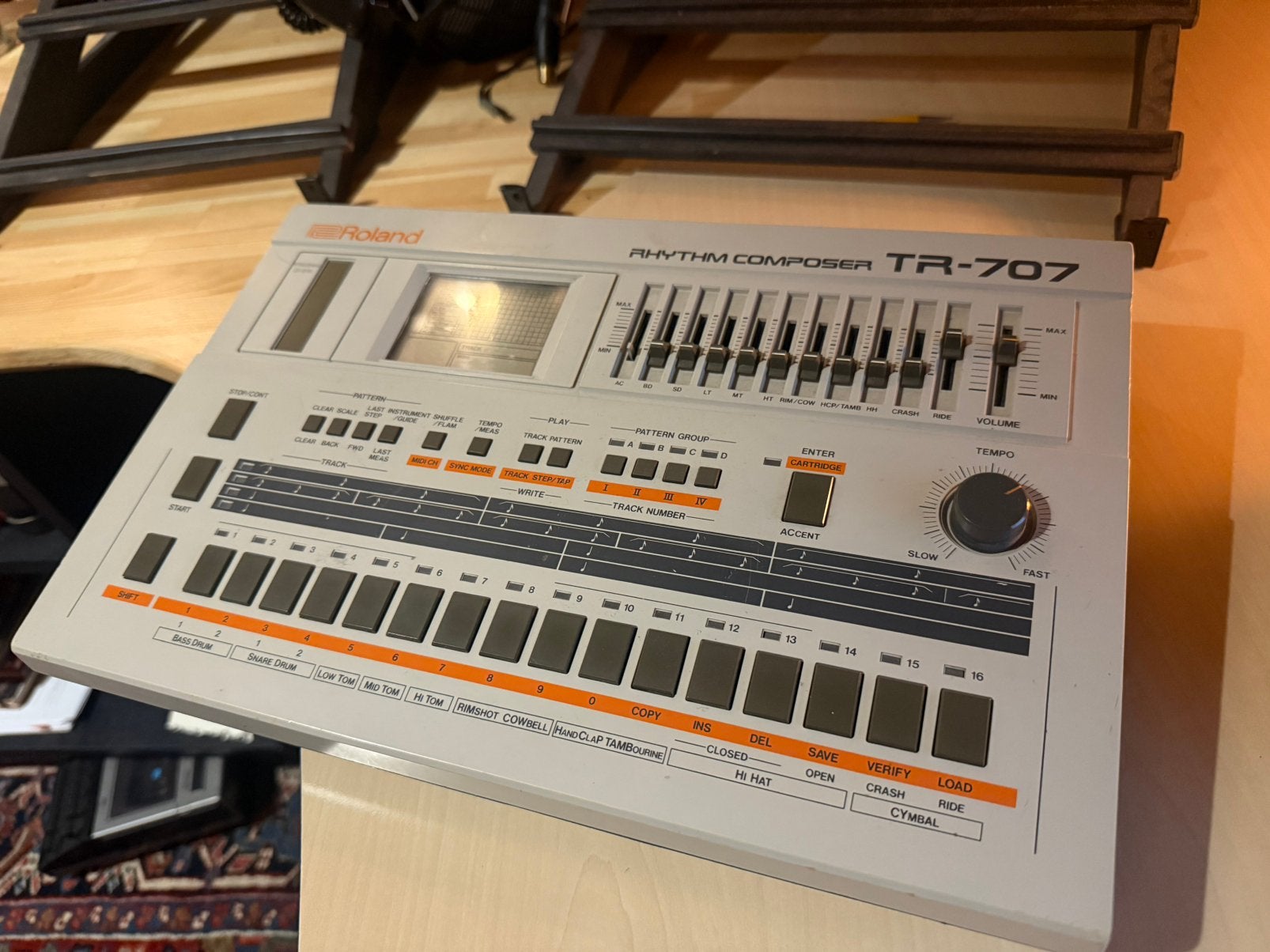 Roland TR-707 – Originele vintage drumcomputer, Muziek en Instrumenten, Ophalen of Verzenden, Gebruikt, Roland