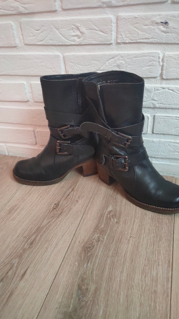 Laarzen ,37, leren laarzen , DUNE, DUNE, Zwart, Lage of Enkellaarzen, Ophalen of Verzenden
