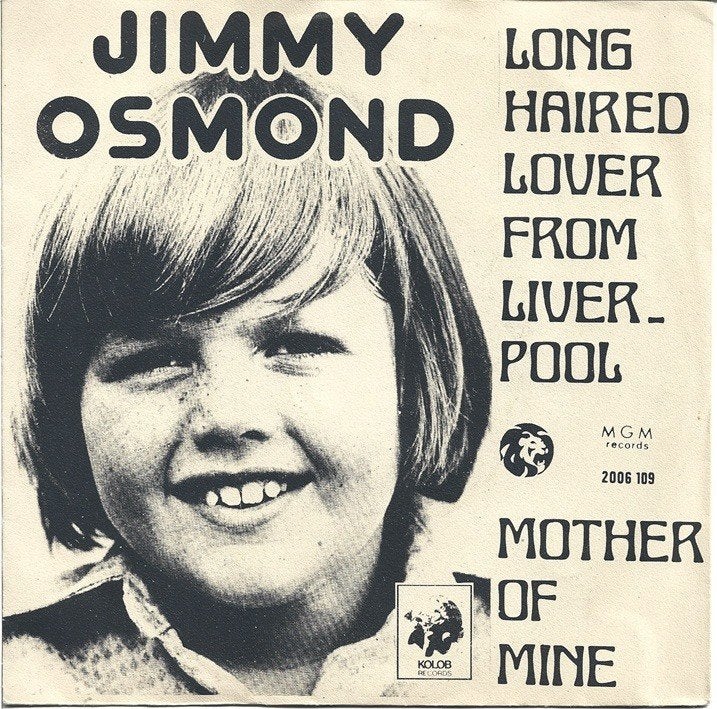 Jimmy Osmond - Long Haired Lover From Liverpool, Gebruikt, Verzenden, Originele persing, 7 inch