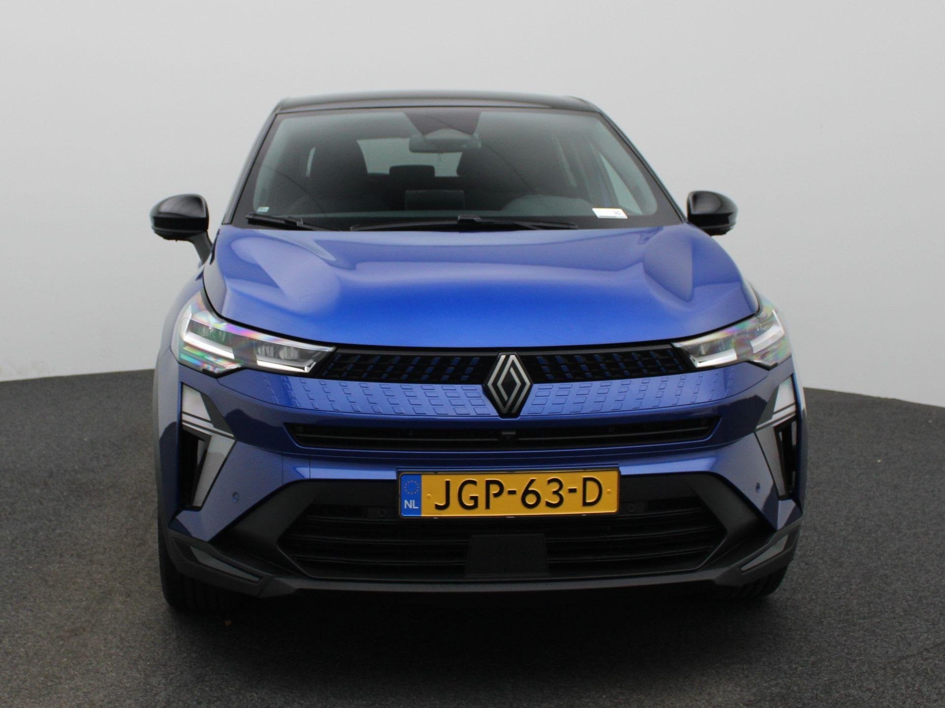 Renault Captur 1.8 E-Tech full hybrid 160Pk techno | Google, 4 cilinders, Blauw, Leder en Stof, Origineel Nederlands