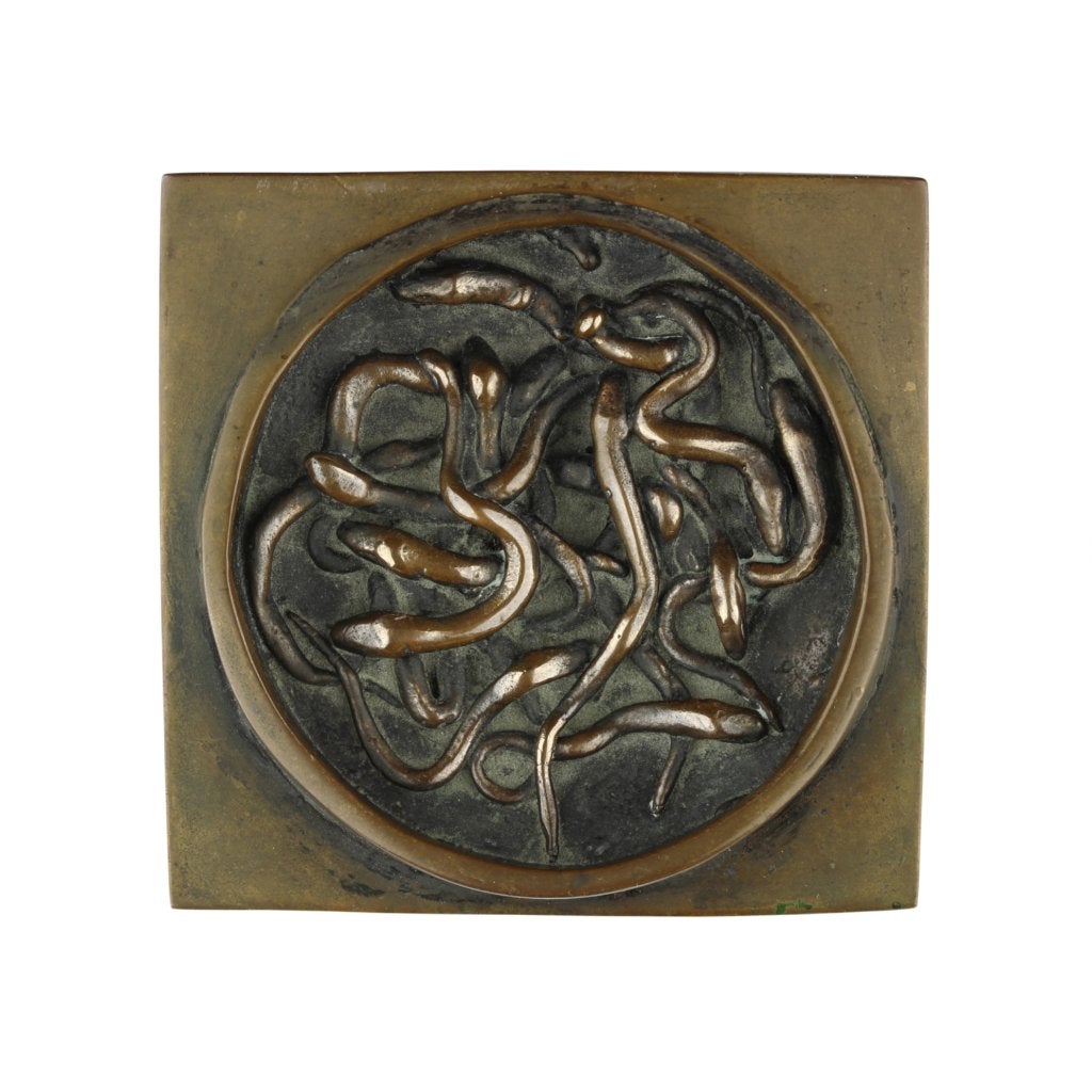BRONZEN PENNING Eric Claus SLANGENKUIL | SNAKE-PIT, Verzenden, Brons, Nederland