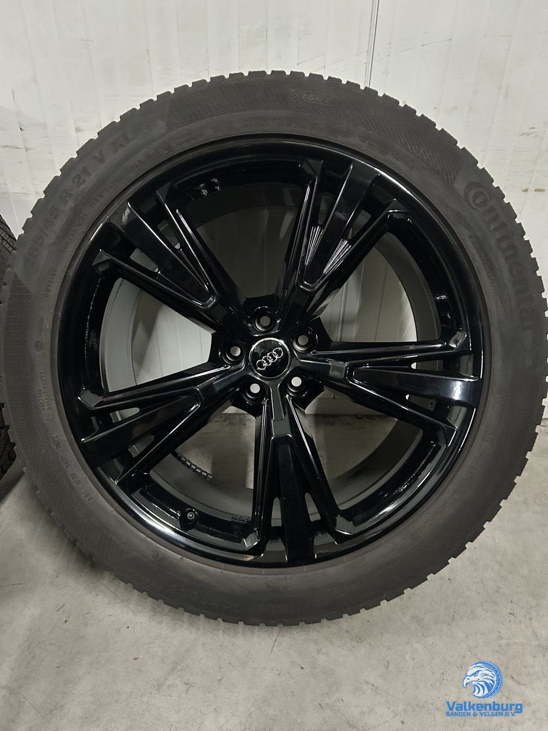 7-8mm! Originele Audi Q8 SQ8 4M8 21 inch zwarte velgen 5x112, Gebruikt, -, 285 mm, -