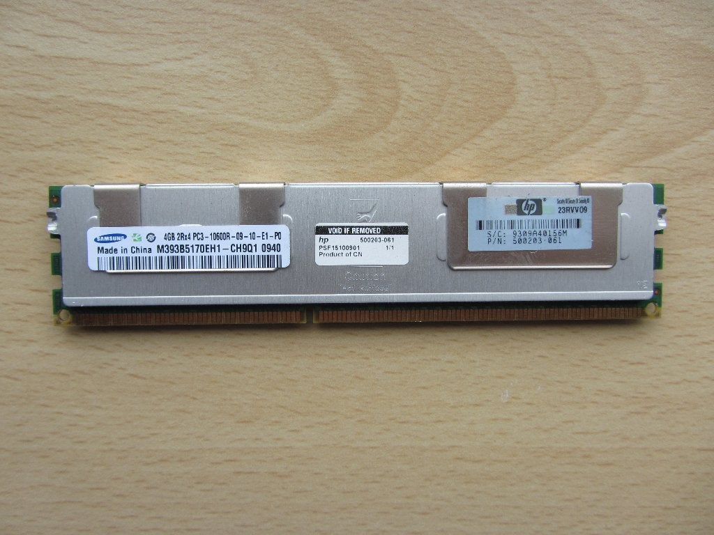 Samsung 4GB PC3-10600 DDR3-1333MHz ECC Registered CL9, Computers en Software, 1333 MHz, Server, DDR3, Ophalen of Verzenden