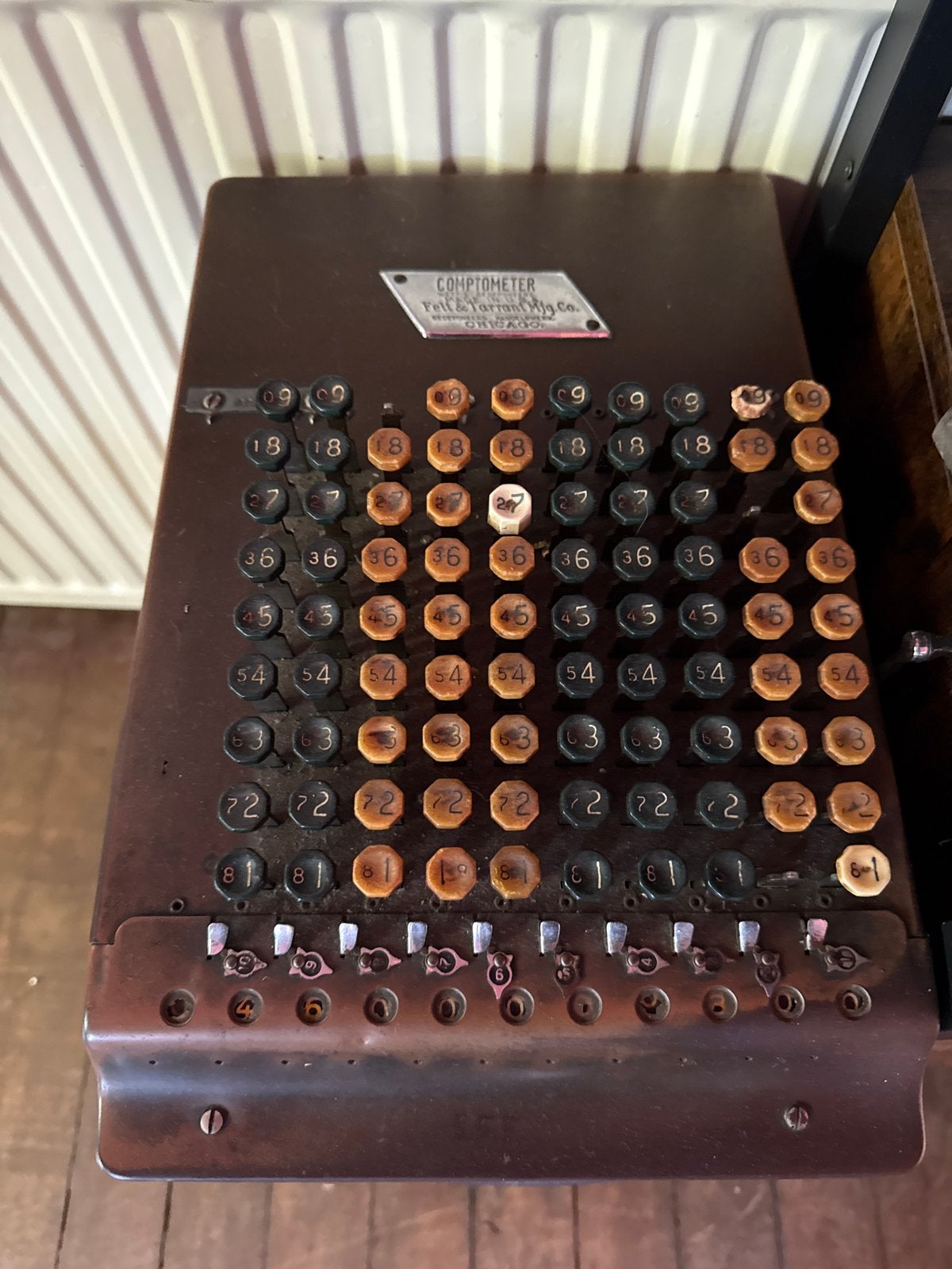 Antieke Comptometer Rekenmachine Felt & Tarrant Mfg. Co., Ophalen of Verzenden