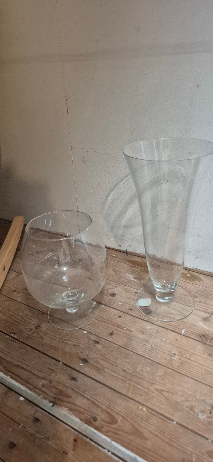 Glazen vazen/windlichten set van 2, Ophalen
