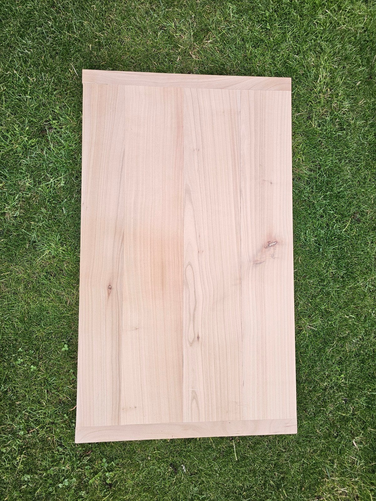 Kersenhout tafelblad 101x60x5,5cm - kruislings verband, Ophalen, Gebruikt, 50 tot 100 cm, Kersenhout