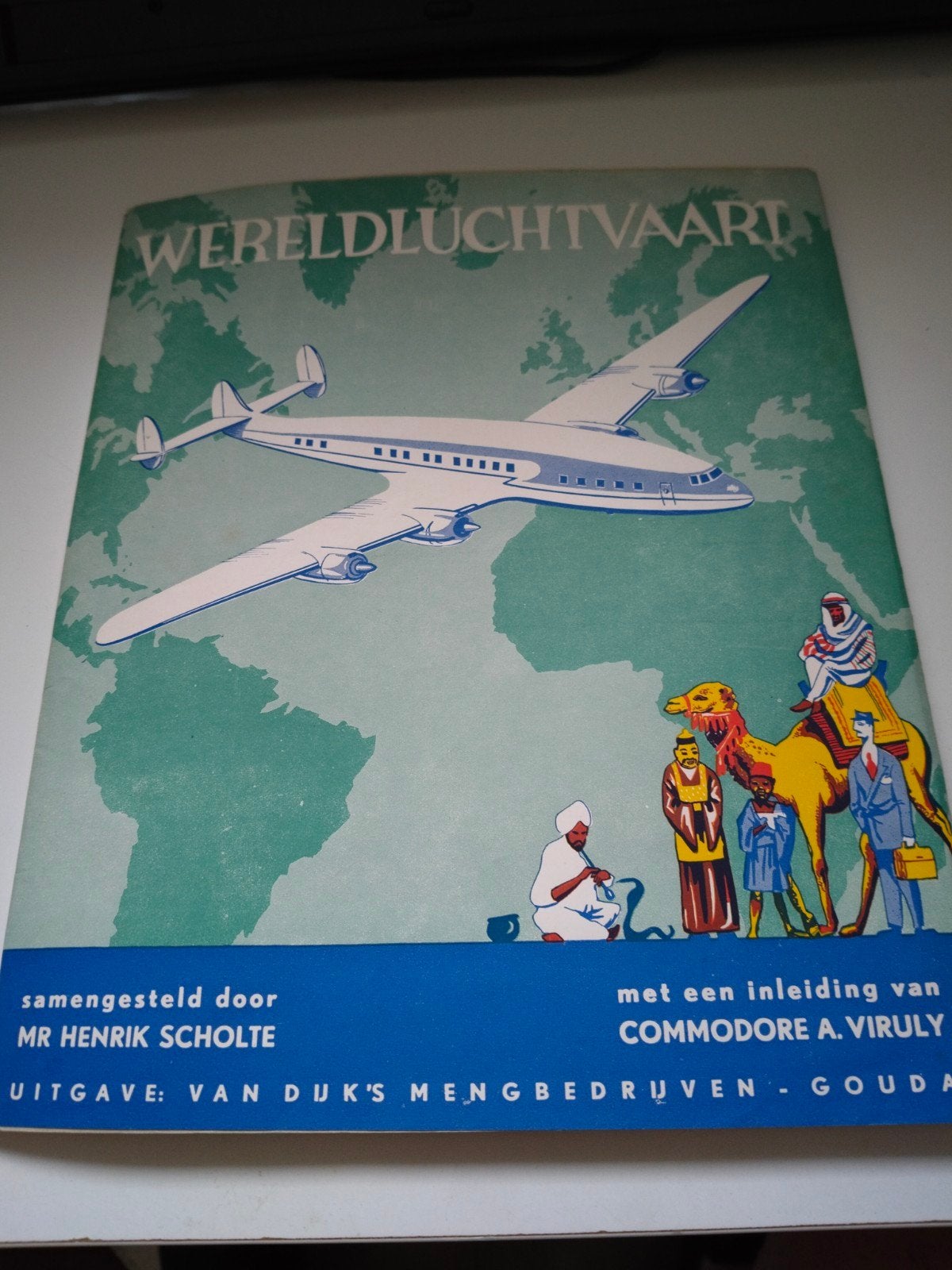 Wereldluchtvaart plaatjesalbum - Historisch Luchtvaartboek, Verzenden, Zo goed als nieuw, Plaatjesalbum