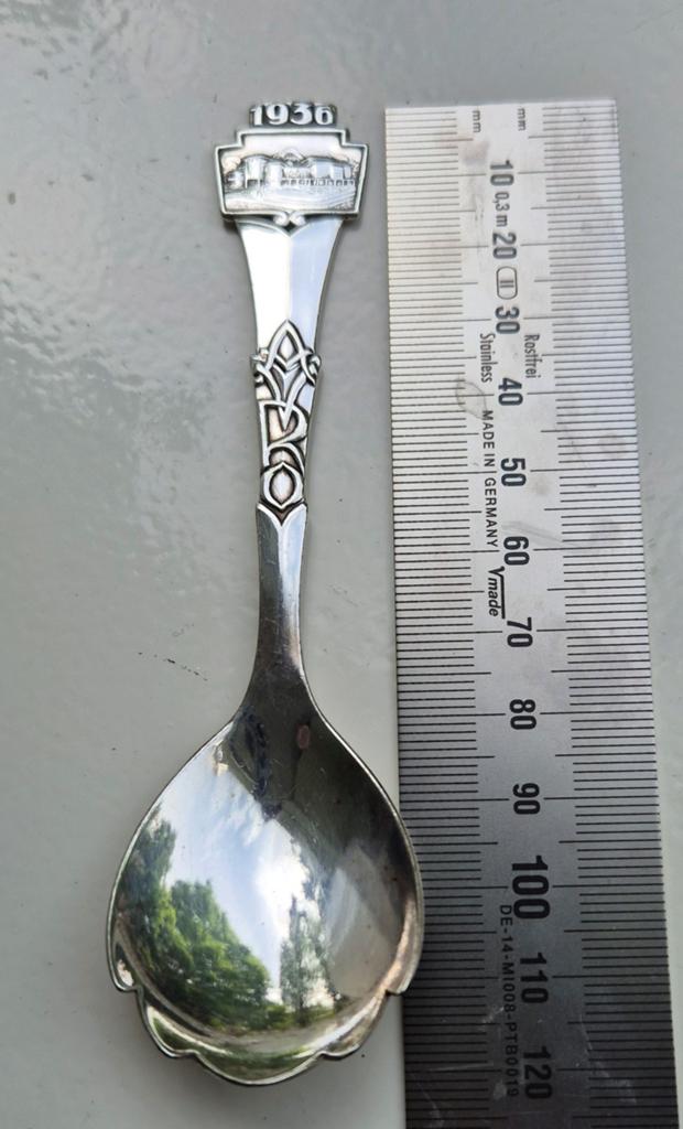 Zilveren AVRO Herinneringslepel 1936 Gero 90, Antiek en Kunst, Ophalen of Verzenden, Zilver