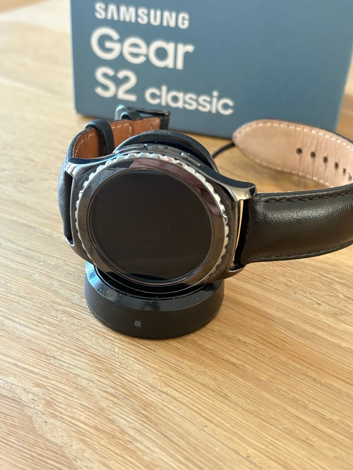 Samsung Gear S2 Classic Smartwatch Zwart, Gebruikt, Hartslag, Zwart, Ophalen of Verzenden