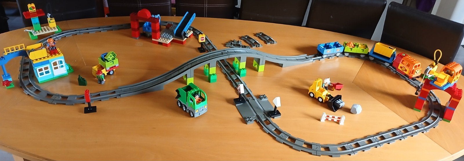 Duplo 10508 Goederentrein met veel extra's, Ophalen of Verzenden, Zo goed als nieuw, Complete set, Duplo