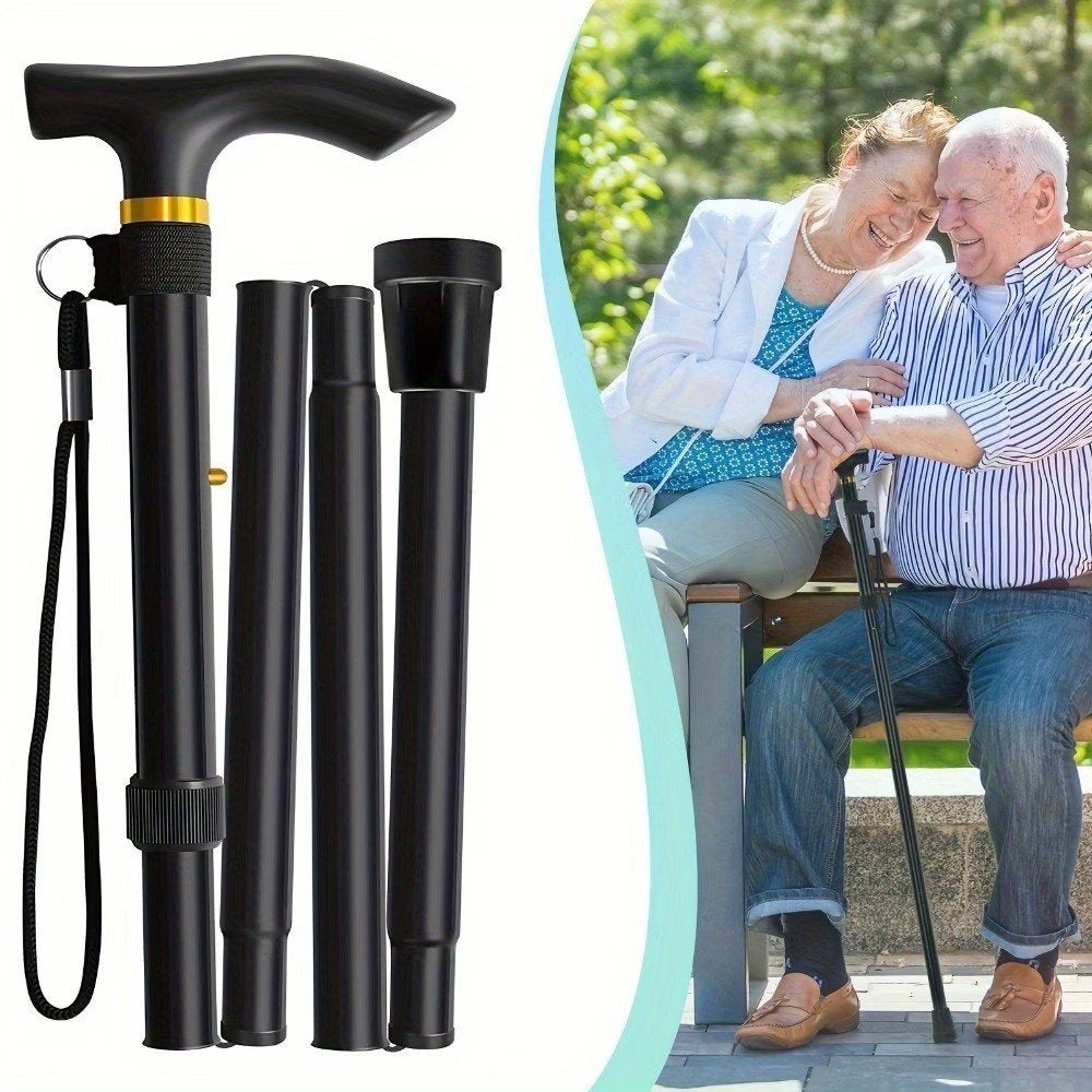 Wandelstok Opvouwbaar - Zwart, Diversen, 6717LN, Loophulp@outlook.com, Verzenden, LoopHulp