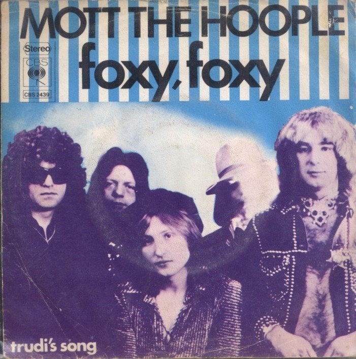 Single  -  MOTT THE HOOPLE  - Foxy Foxy, Cd's en Dvd's, Vinyl Singles, Ophalen of Verzenden, Gebruikt, Pop