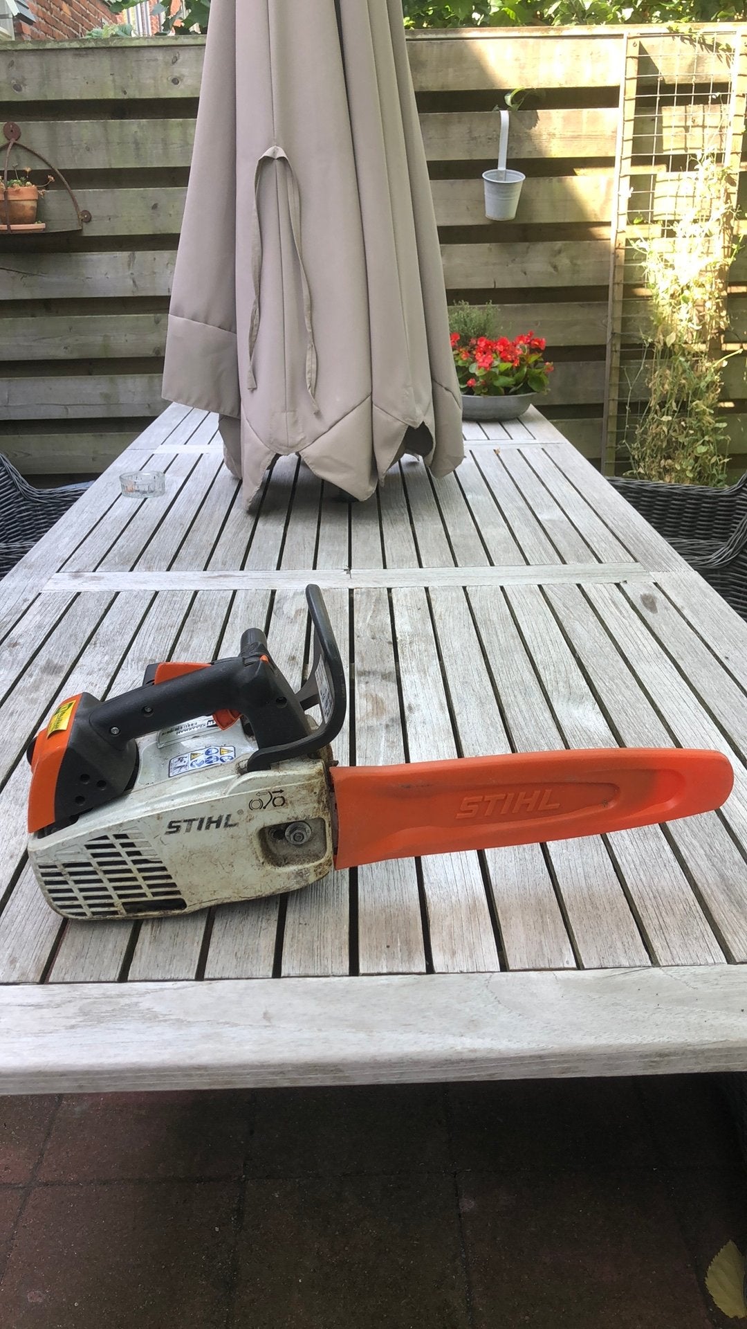 Motorkettingzaag, Tuin en Terras, Hand-tuingereedschap, Ophalen, Gebruikt